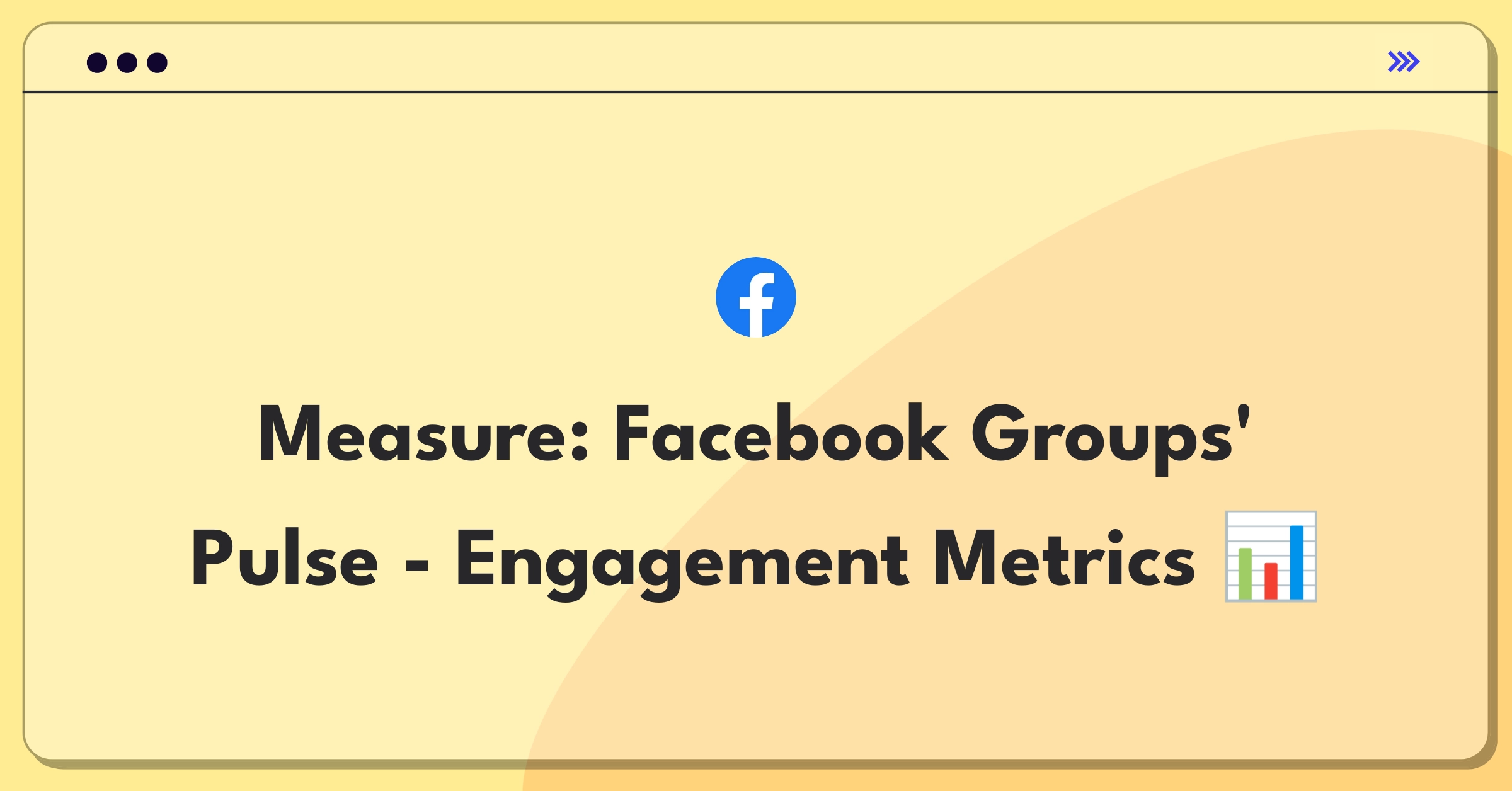 Product Management Analytics Question: Measuring success of Facebook Groups with engagement metrics and KPIs