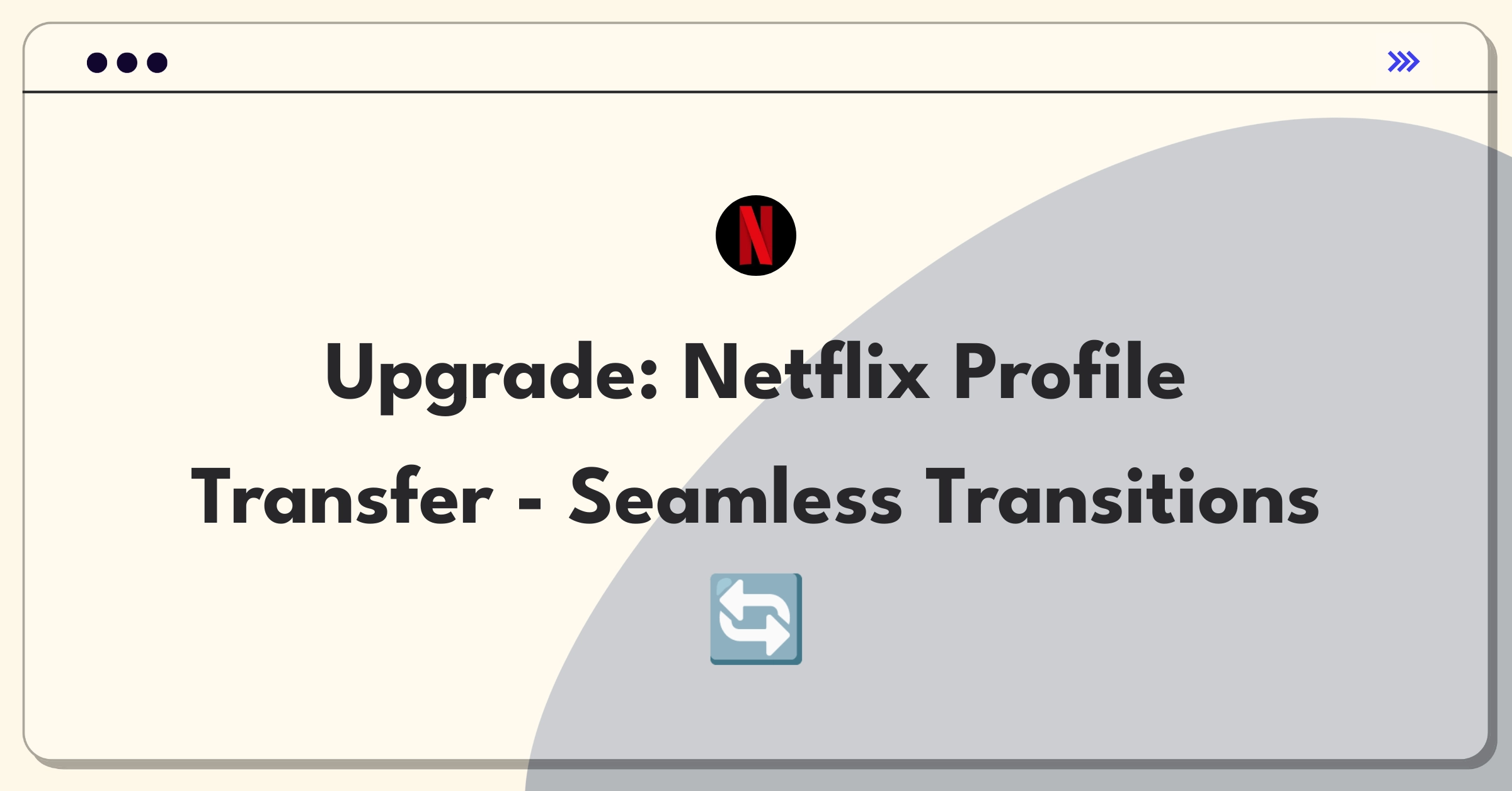 Product Management Improvement Question: Enhancing Netflix Profile Transfer for better user experience and account management