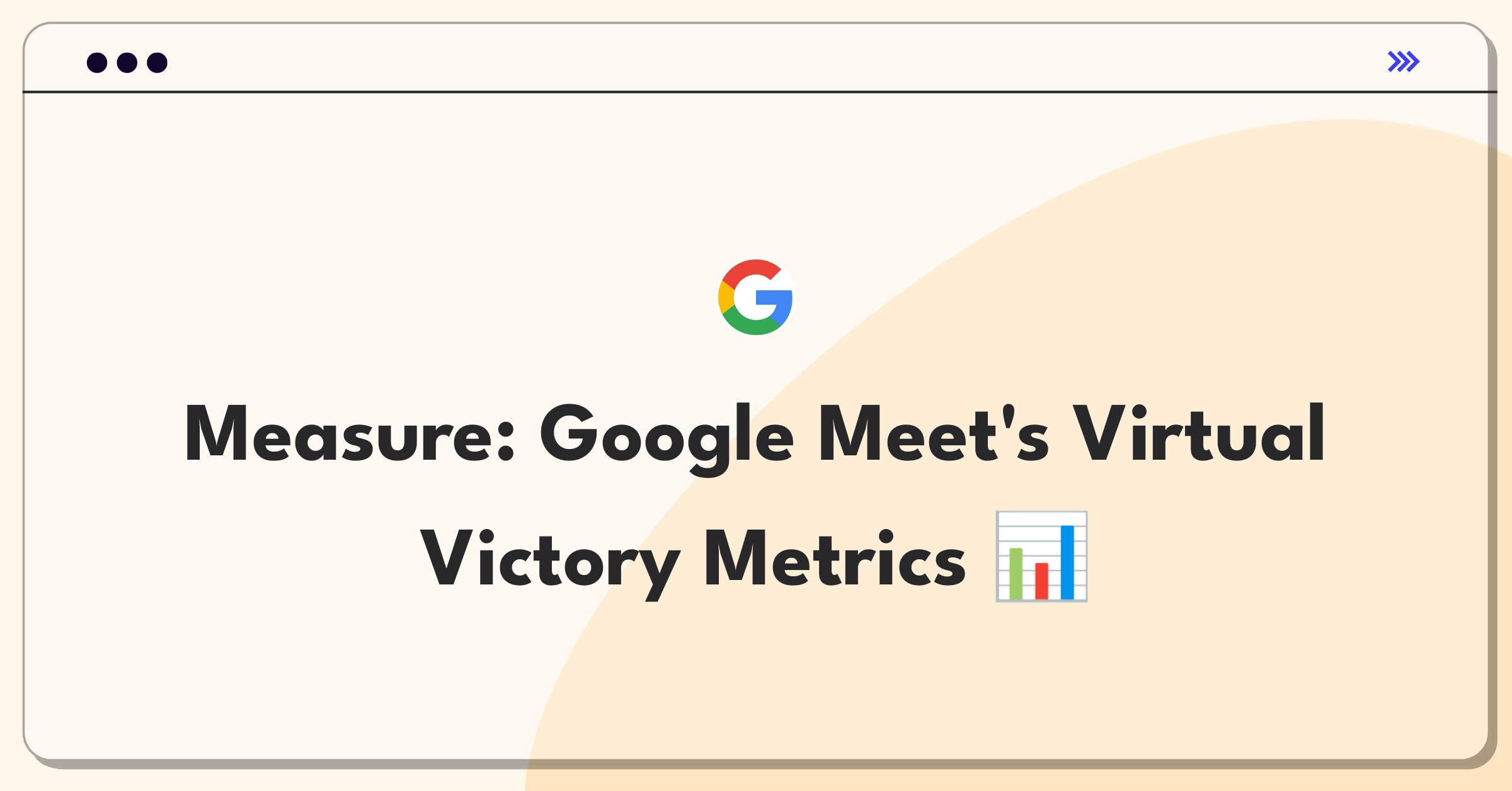 Product Management Analytics Question: Measuring success of Google Meet video conferencing platform