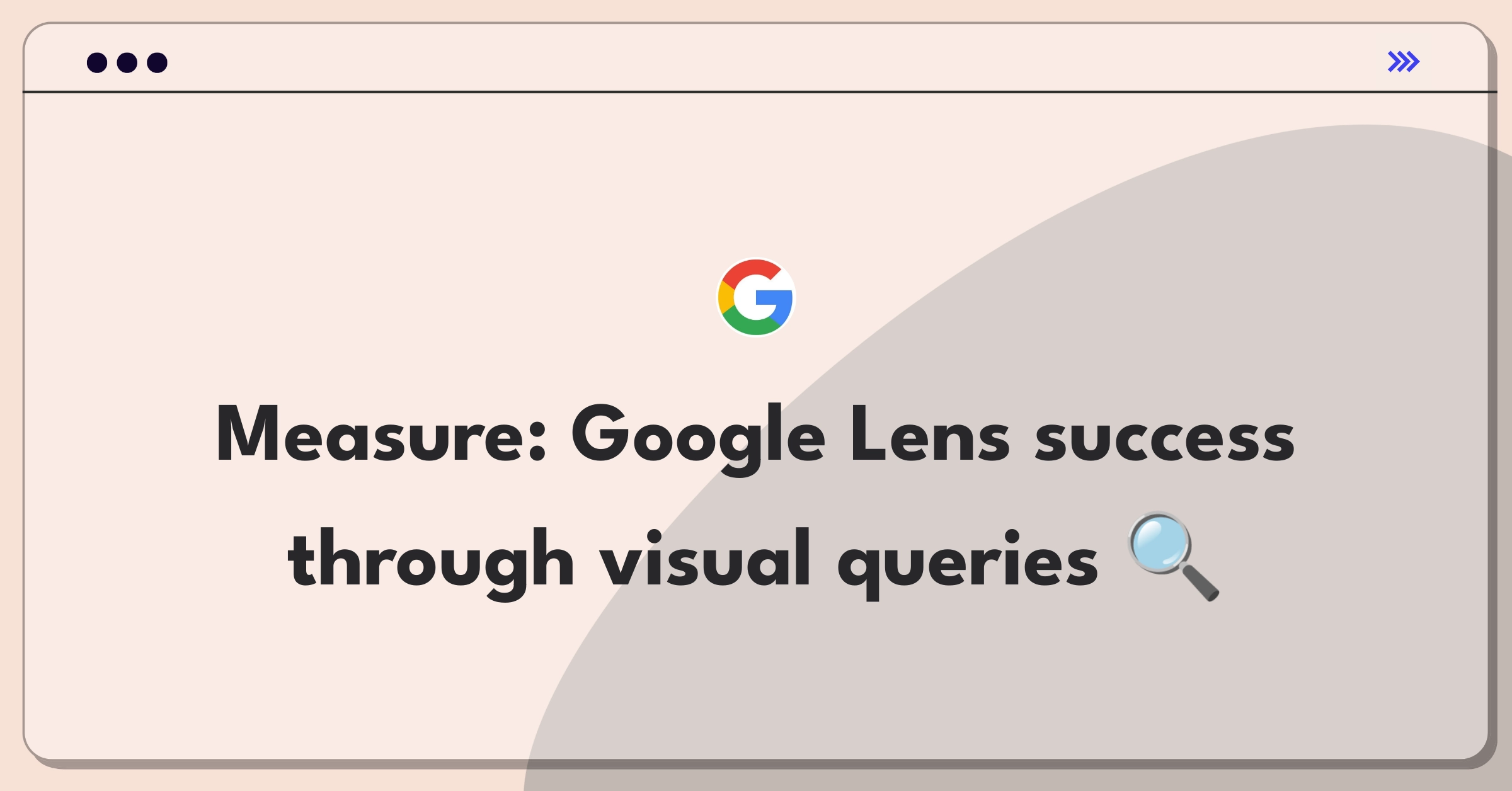 Product Management Analytics Question: Measuring success of Google Lens visual search tool