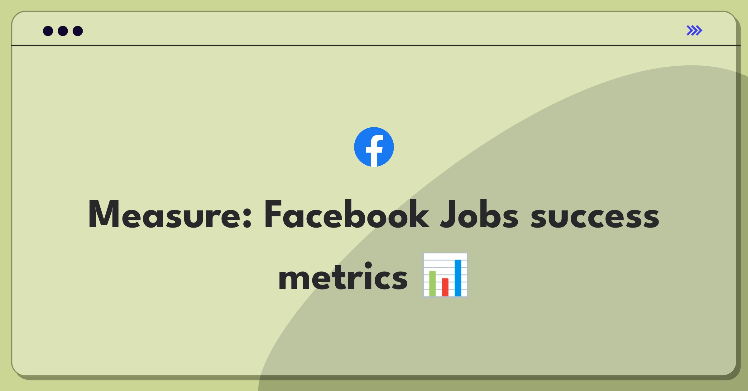 Product Management Metrics Question: Facebook Jobs goal-setting and success measurement