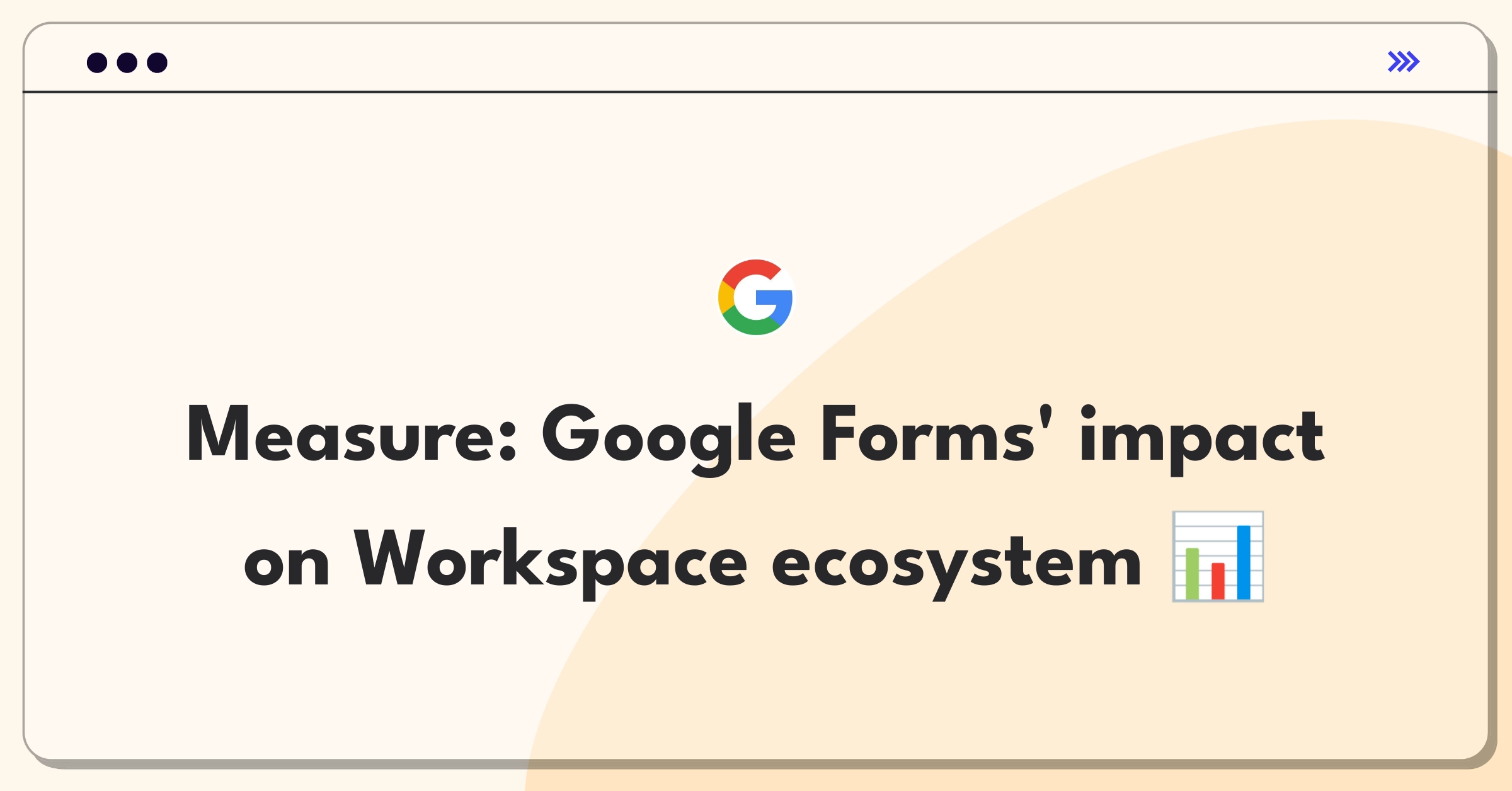 Product Management Analytics Question: Measuring success of Google Forms with key metrics and stakeholder considerations