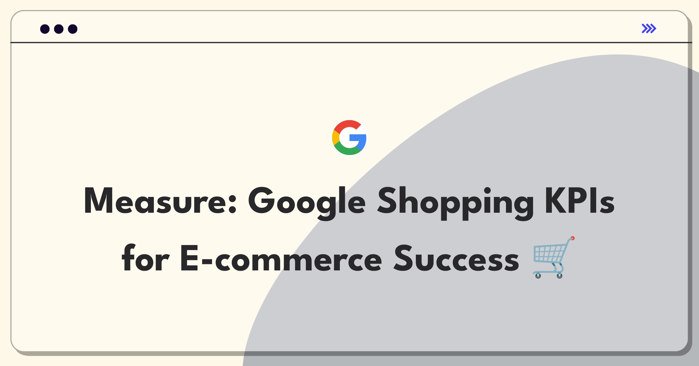 Product Management Analytics Question: Measuring success of Google Shopping with key performance indicators