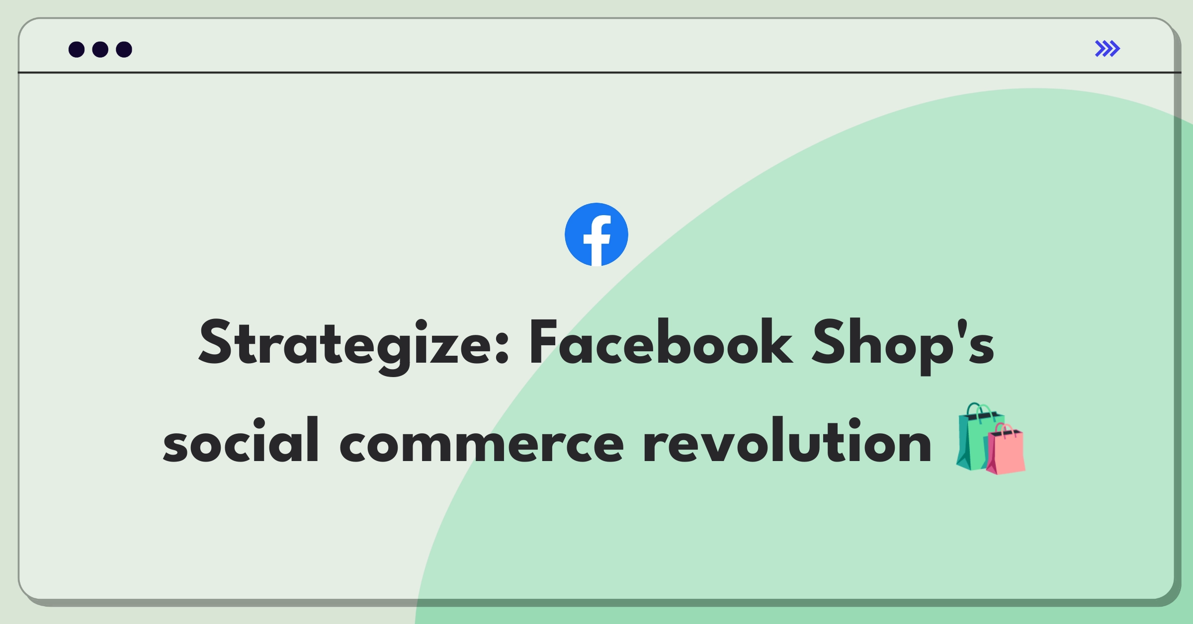 Product Management Strategy Question: Facebook Shop e-commerce growth and user engagement challenge