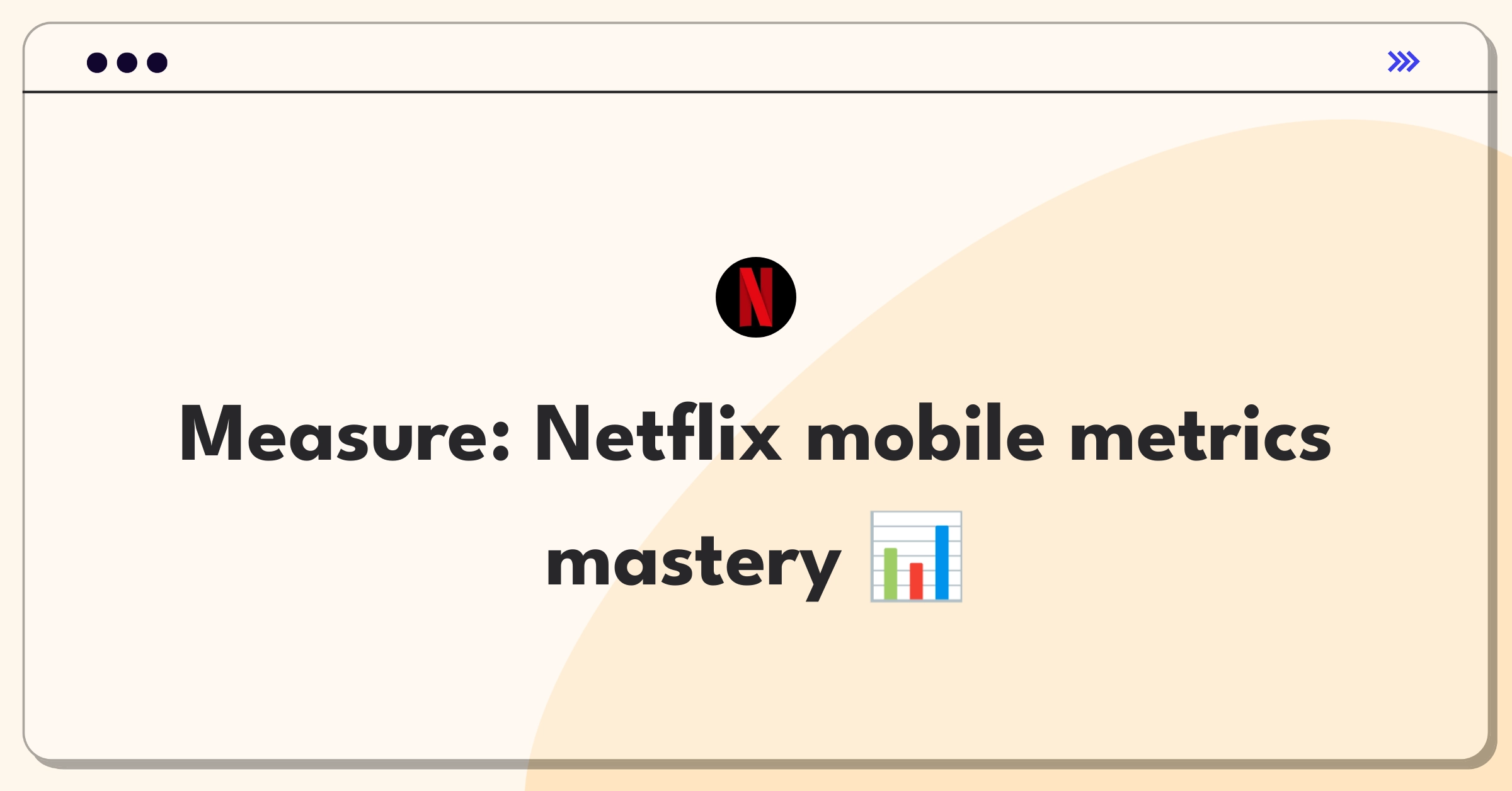 Product Management Analytics Question: Measuring success of Netflix mobile app with key metrics and KPIs