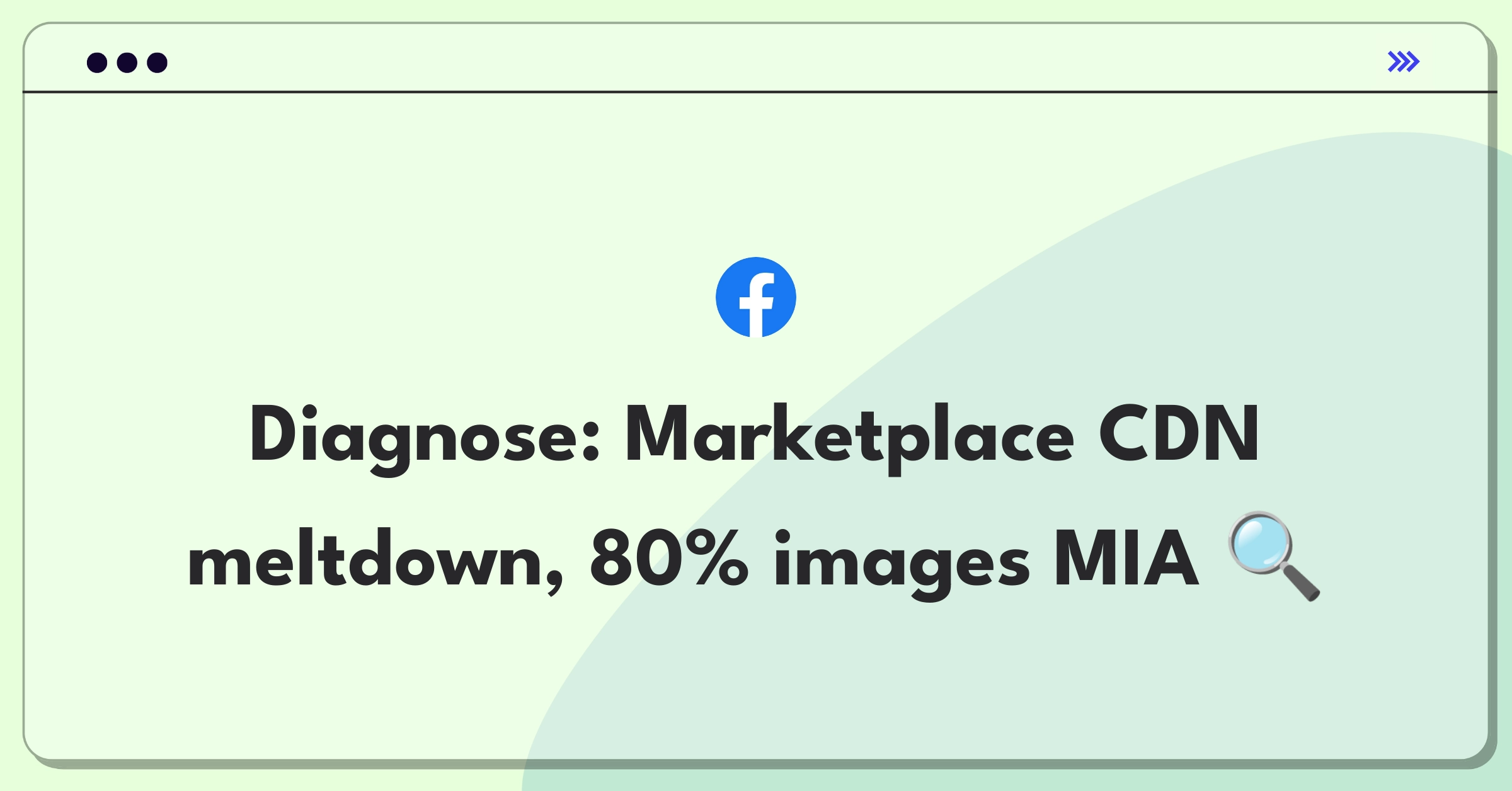 Product Management Root Cause Analysis Question: Investigating widespread image loading failures in an online marketplace