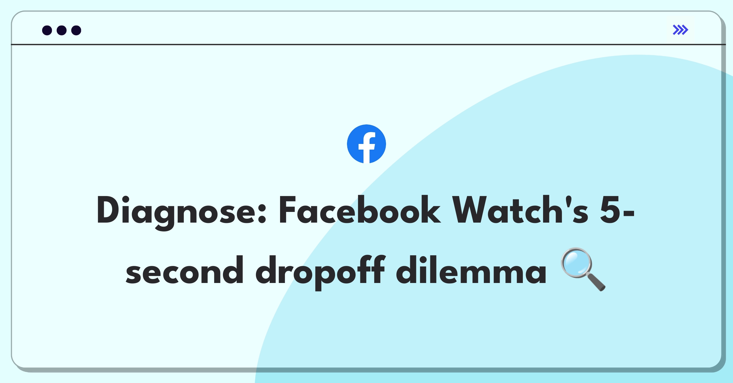 Product Management Root Cause Analysis Question: Investigating high user dropoff rates on Facebook Watch video platform