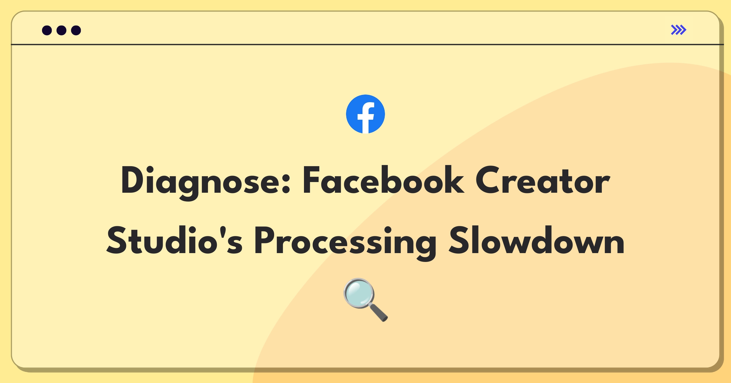 Product Management Root Cause Analysis Question: Investigating increased video processing time in Facebook Creator Studio