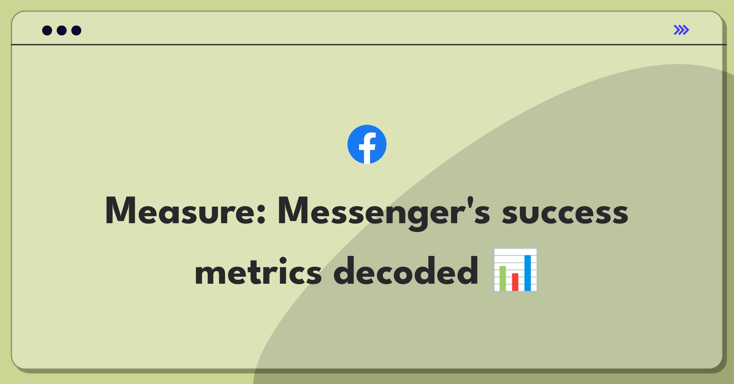 Product Management Analytics Question: Facebook Messenger success metrics evaluation framework