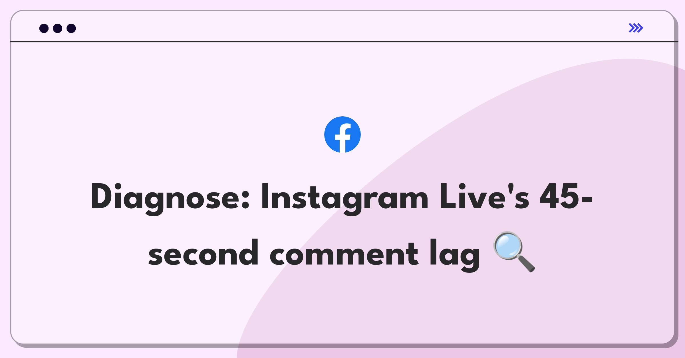 Product Management Root Cause Analysis Question: Investigating Instagram Live's comment delay issue