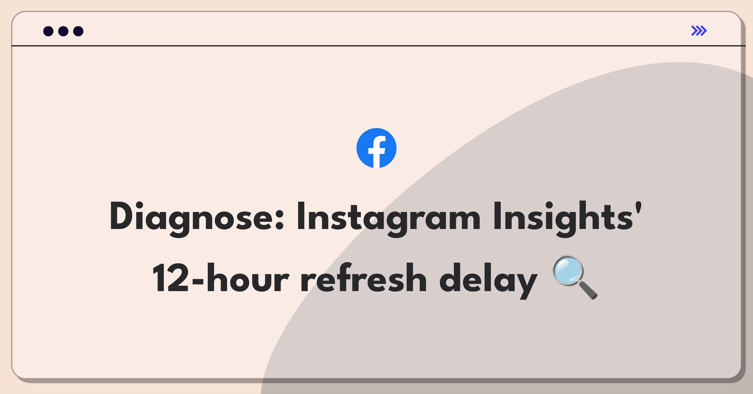 Product Management Root Cause Analysis Question: Investigating Instagram Insights data refresh rate slowdown