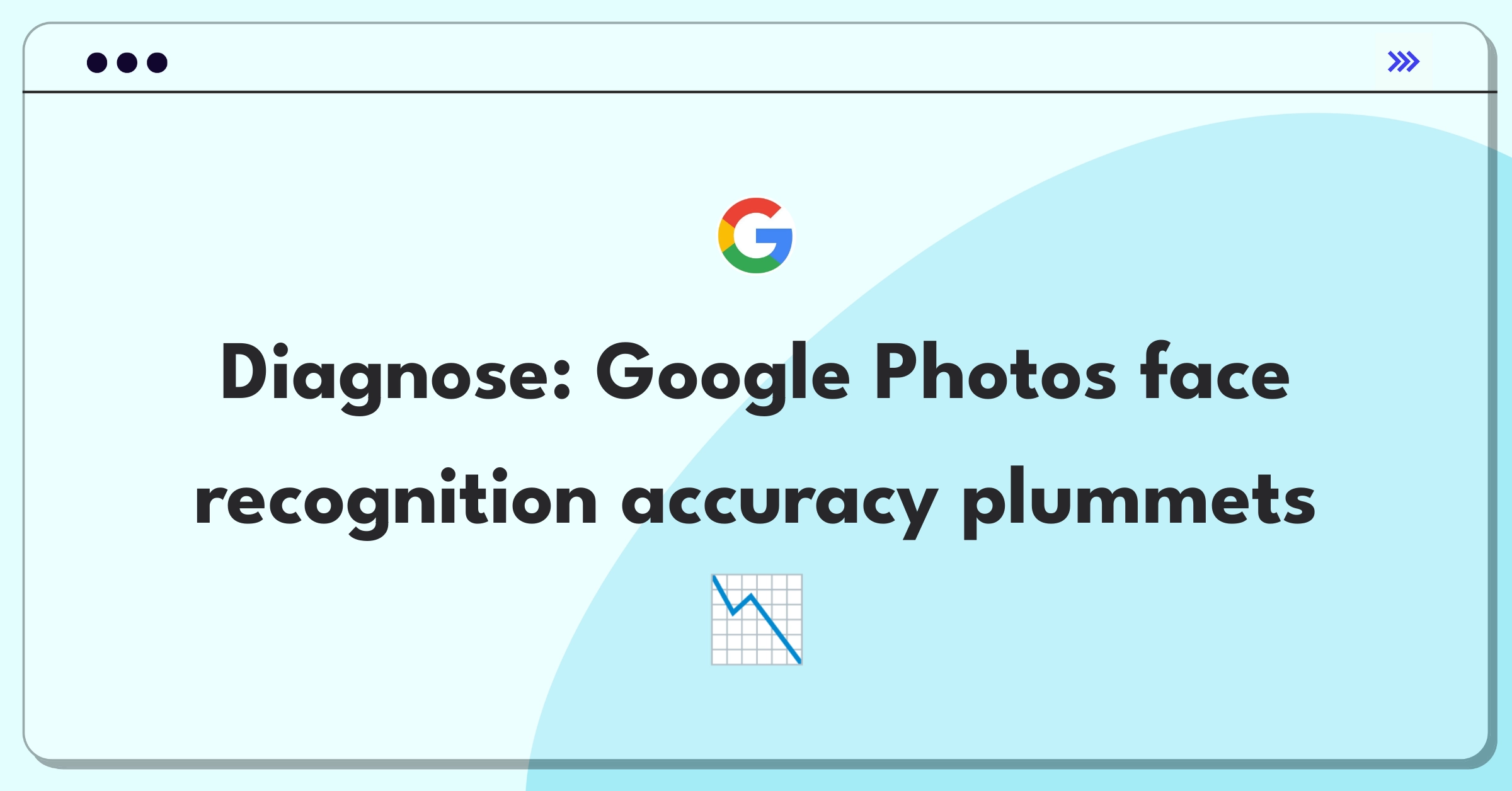 Product Management Root Cause Analysis Question: Investigating Google Photos face recognition accuracy decline