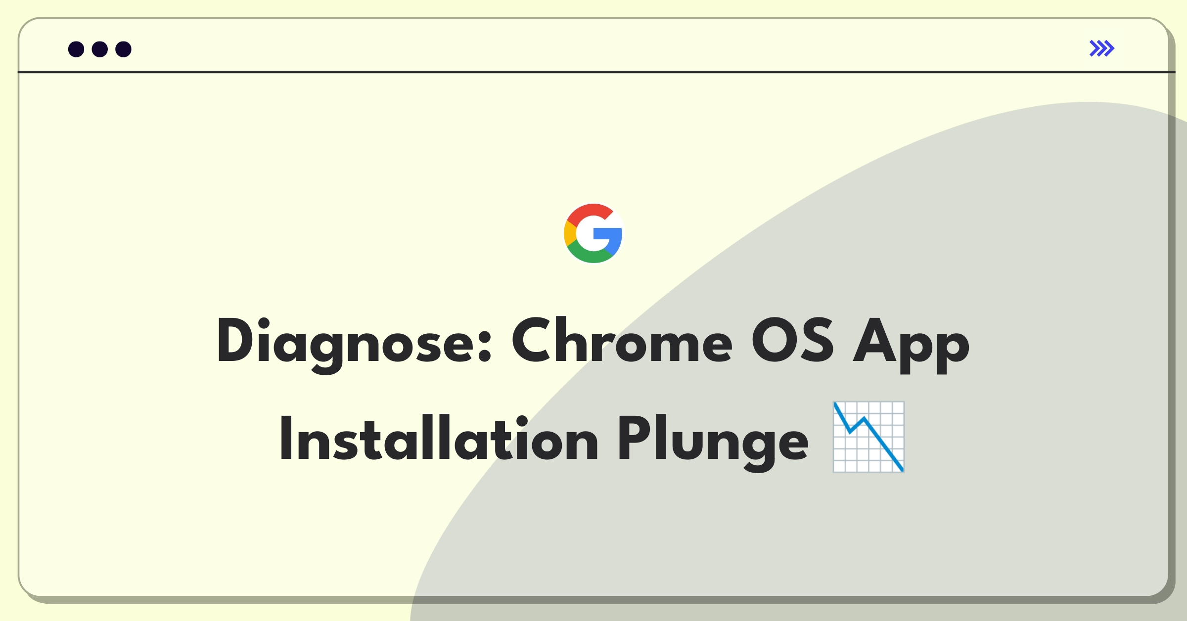 Product Management Root Cause Analysis Question: Investigating Chrome OS app installation success rate decline