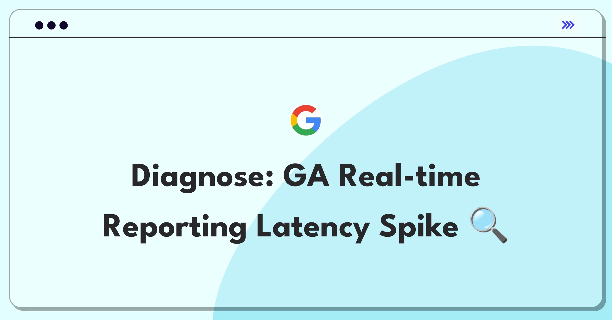 Product Management Root Cause Analysis Question: Investigating sudden increase in Google Analytics real-time reporting delay