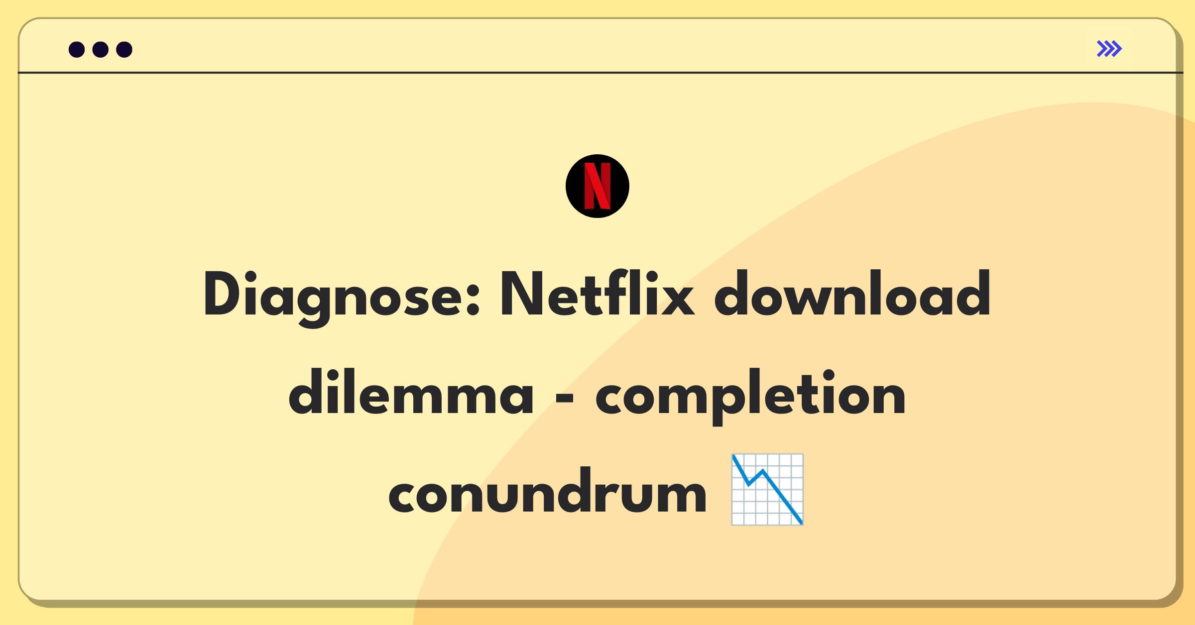 Product Management Root Cause Analysis Question: Investigating Netflix's download completion rate drop