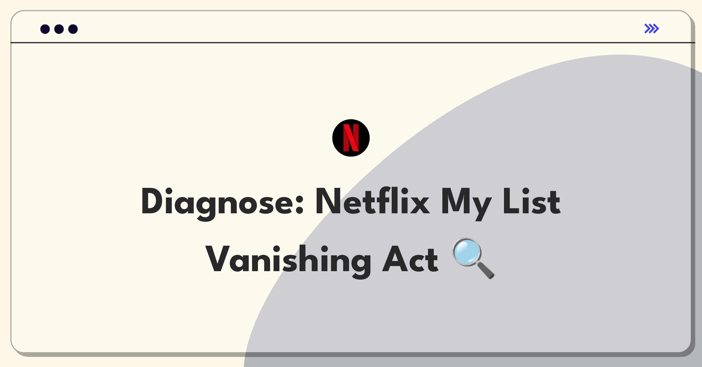 Product Management Root Cause Analysis Question: Investigating Netflix My List item disappearance across user accounts