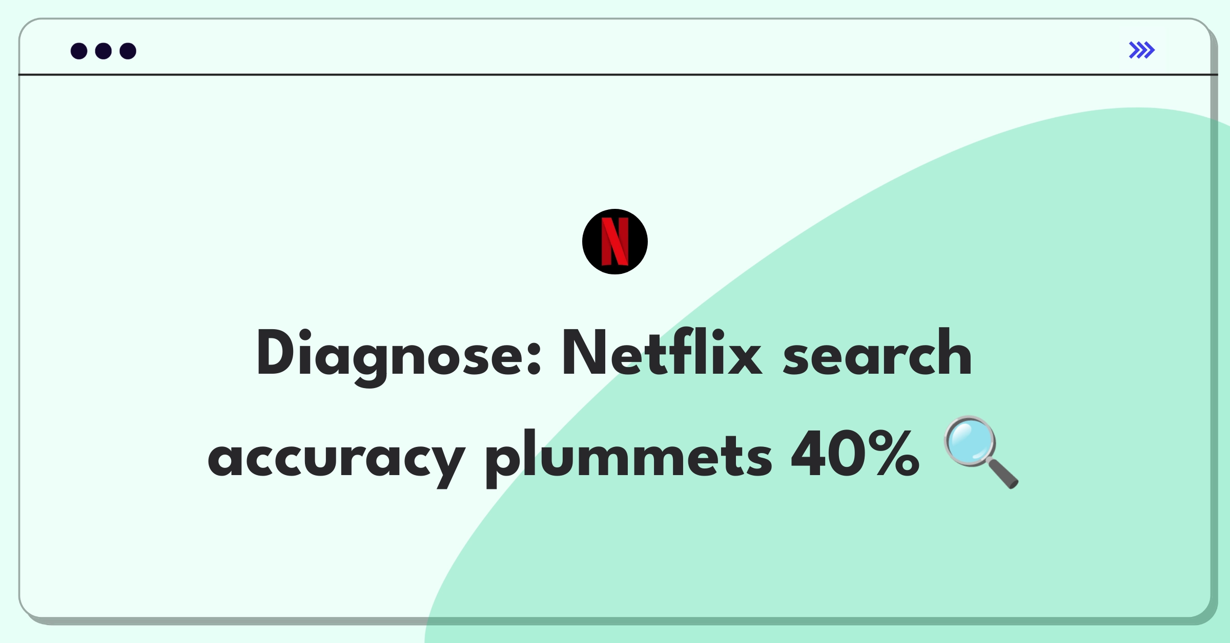 Product Management Root Cause Analysis Question: Investigating sudden drop in Netflix search result accuracy