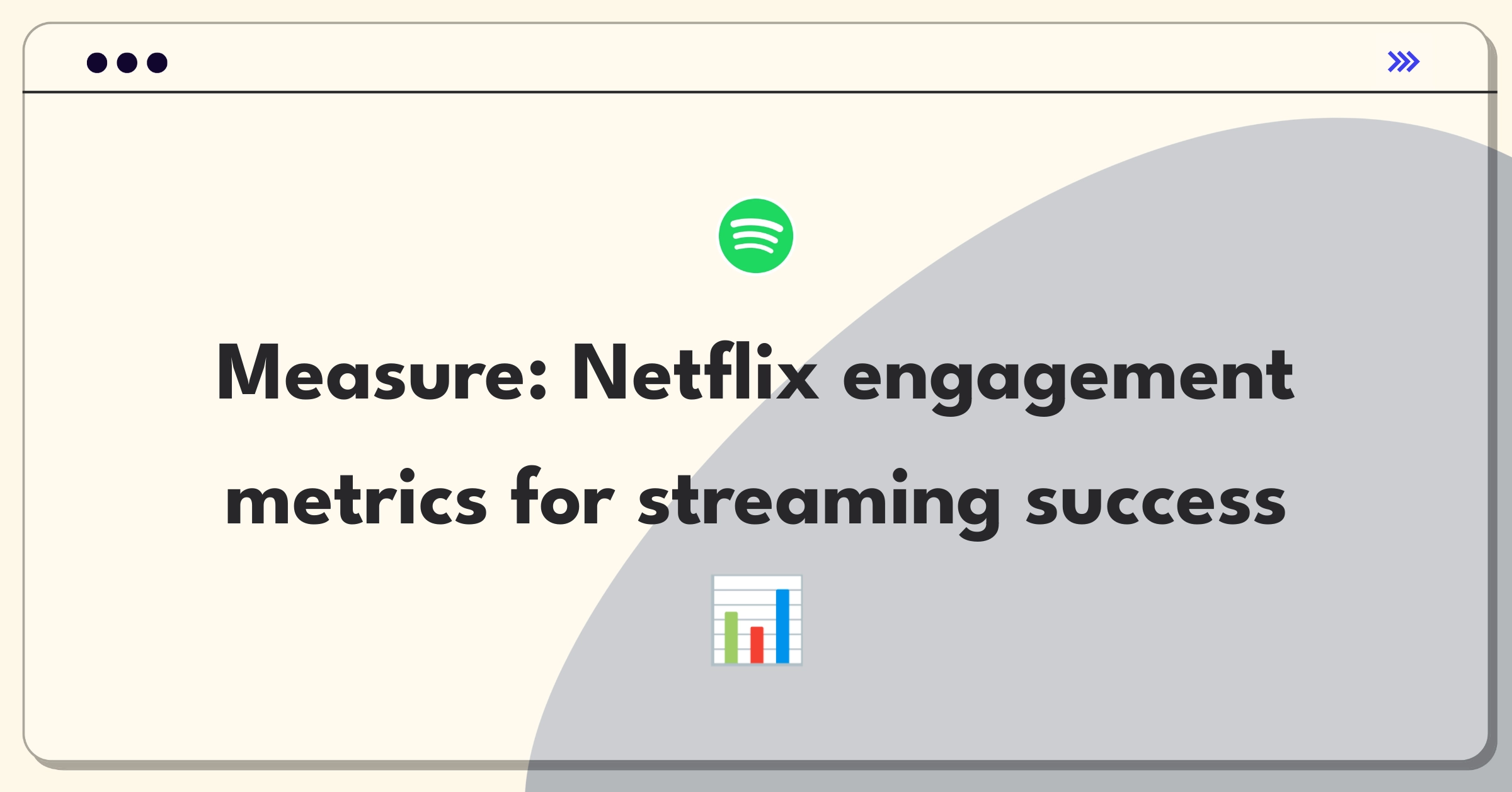 Product Management Success Metrics Question: Measuring user engagement for Netflix streaming platform