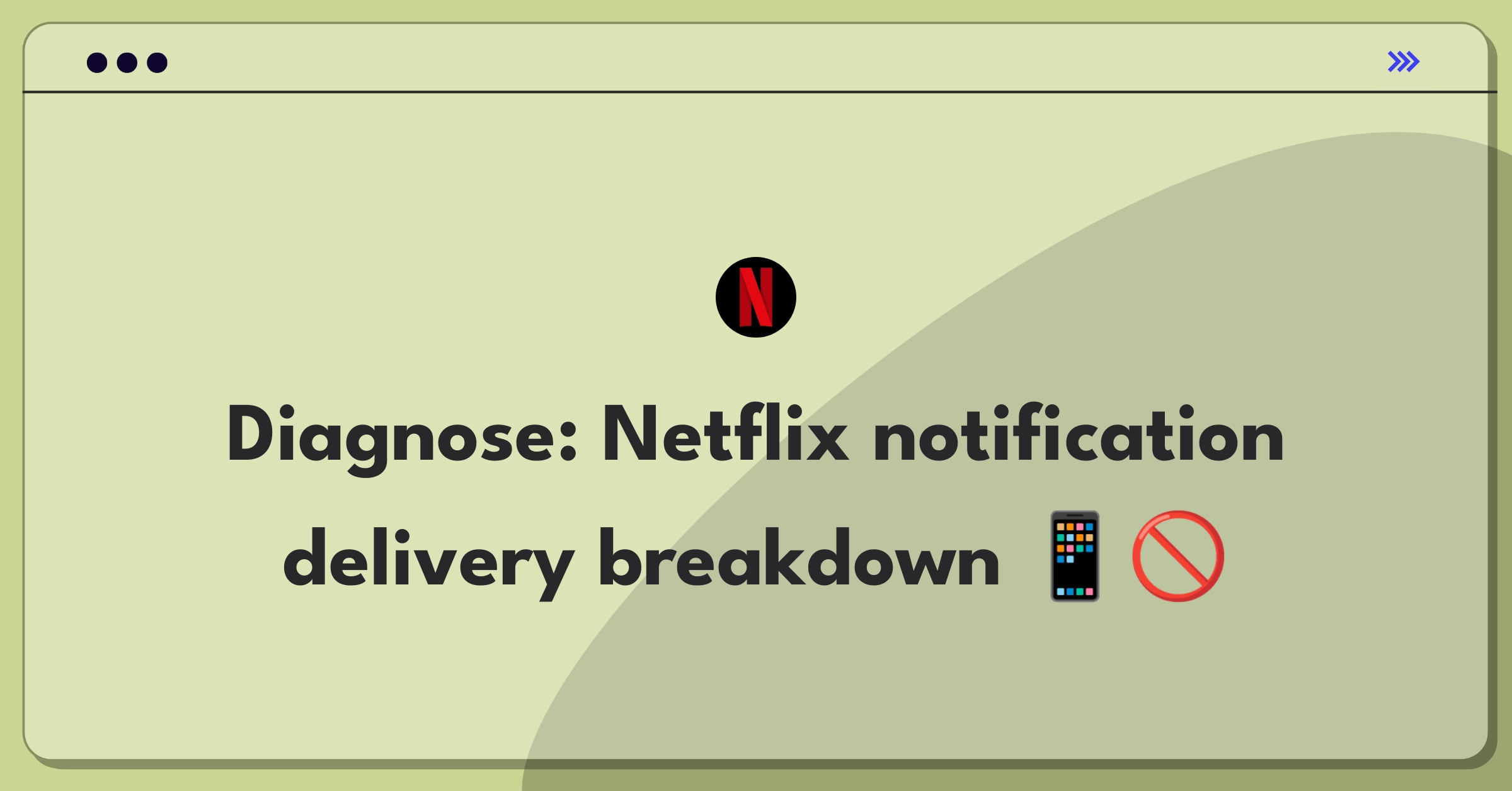 Product Management Root Cause Analysis Question: Netflix mobile app notification delivery failure investigation