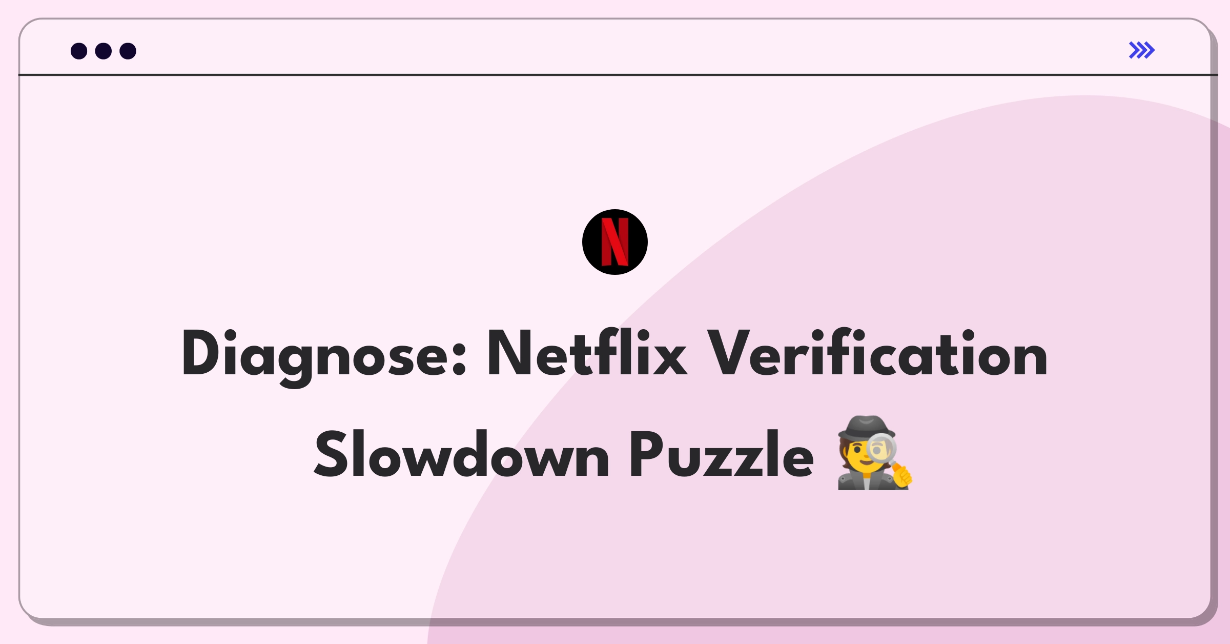 Product Management Root Cause Analysis Question: Investigating Netflix's account verification time increase