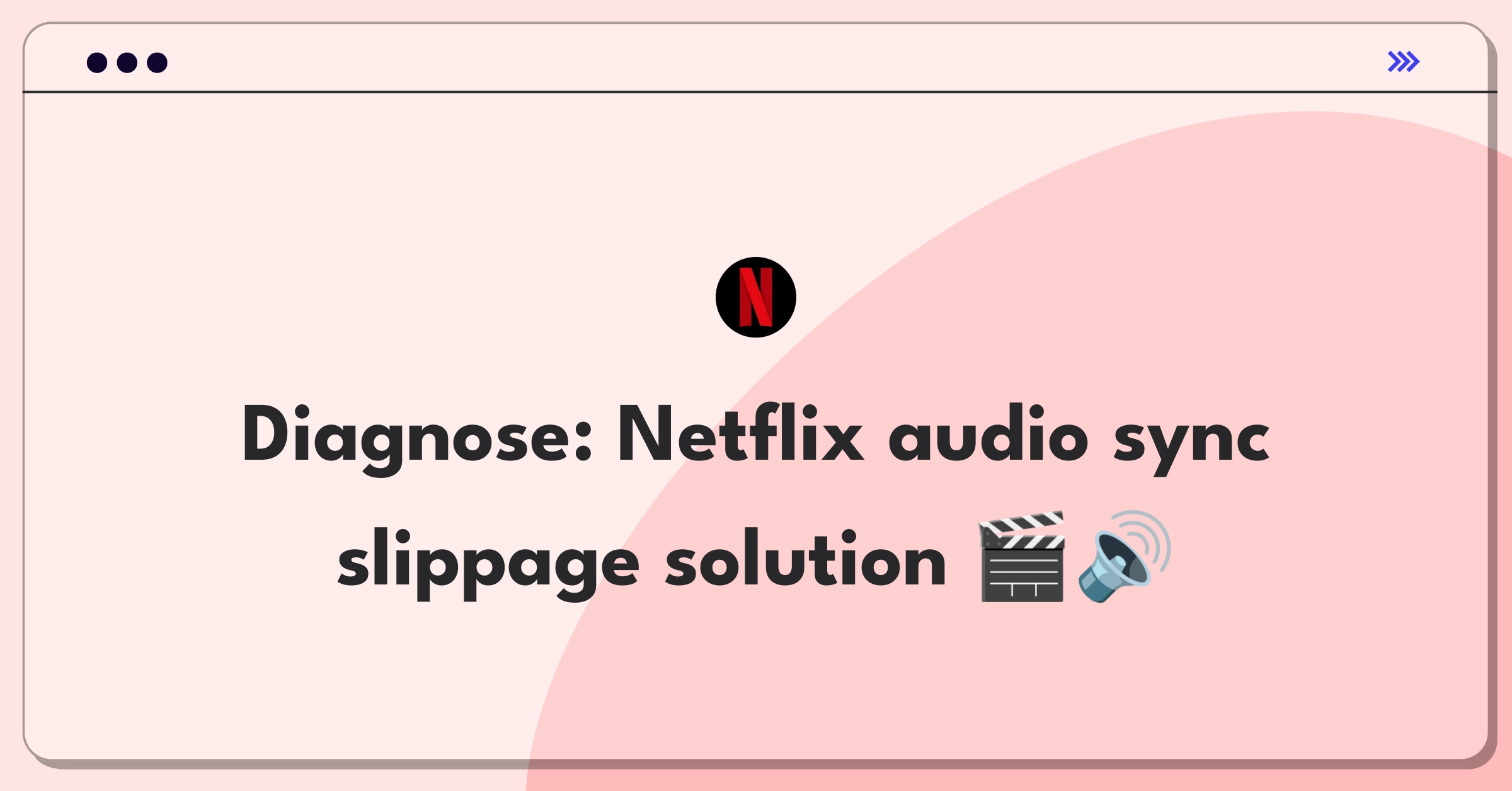 Product Management Root Cause Analysis Question: Investigating Netflix streaming audio sync accuracy decline