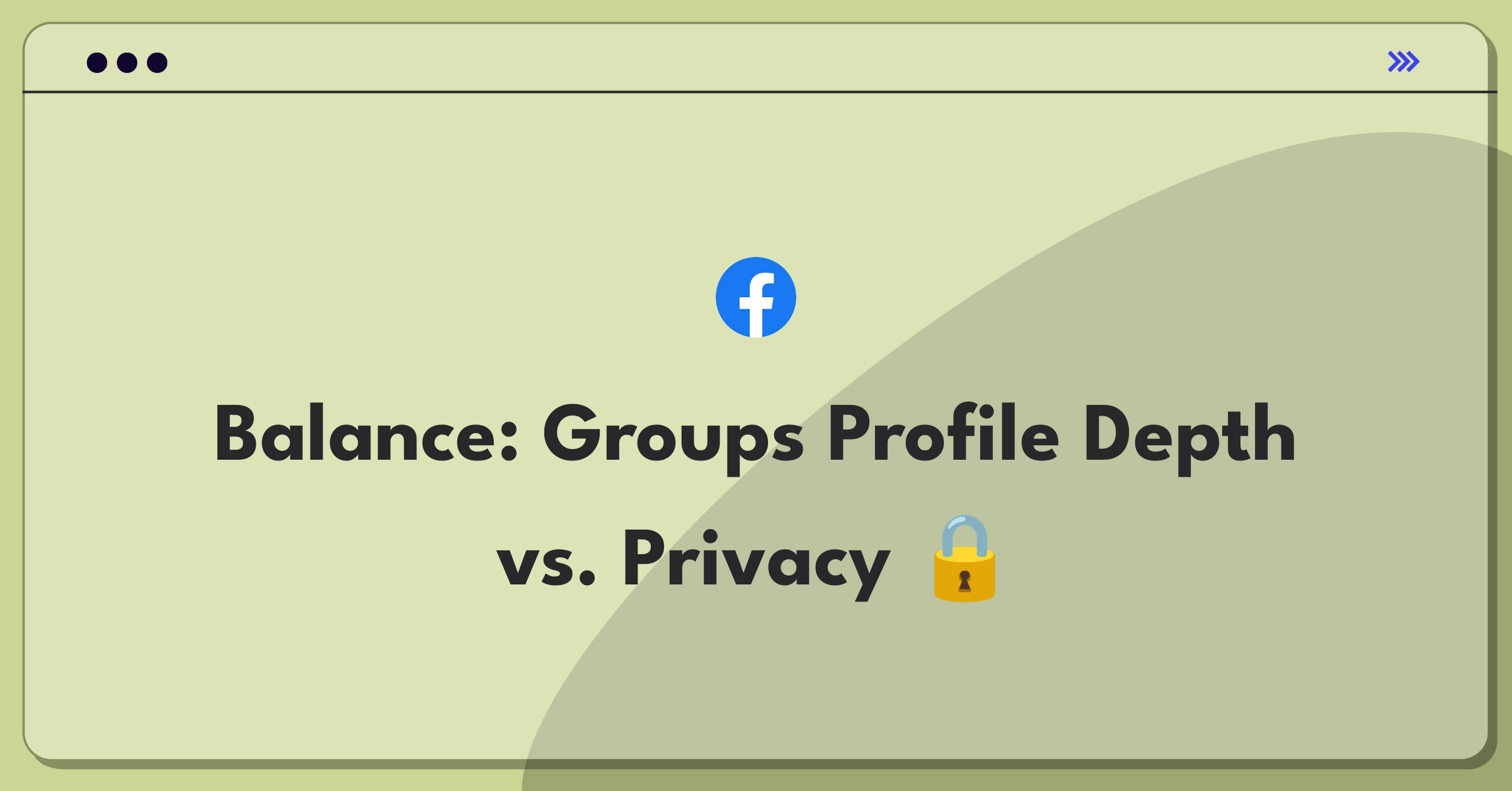 Product Management Trade-Off Question: Facebook Groups profile visibility versus user privacy considerations