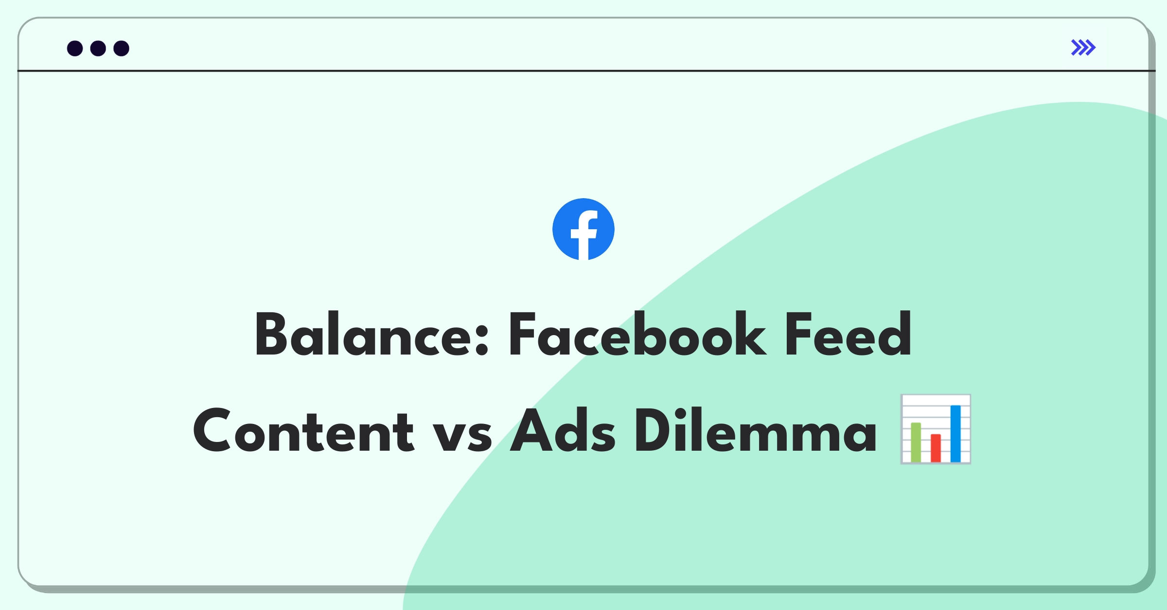 Product Management Trade-Off Question: Facebook Feed balancing friend content and ad load for optimal engagement