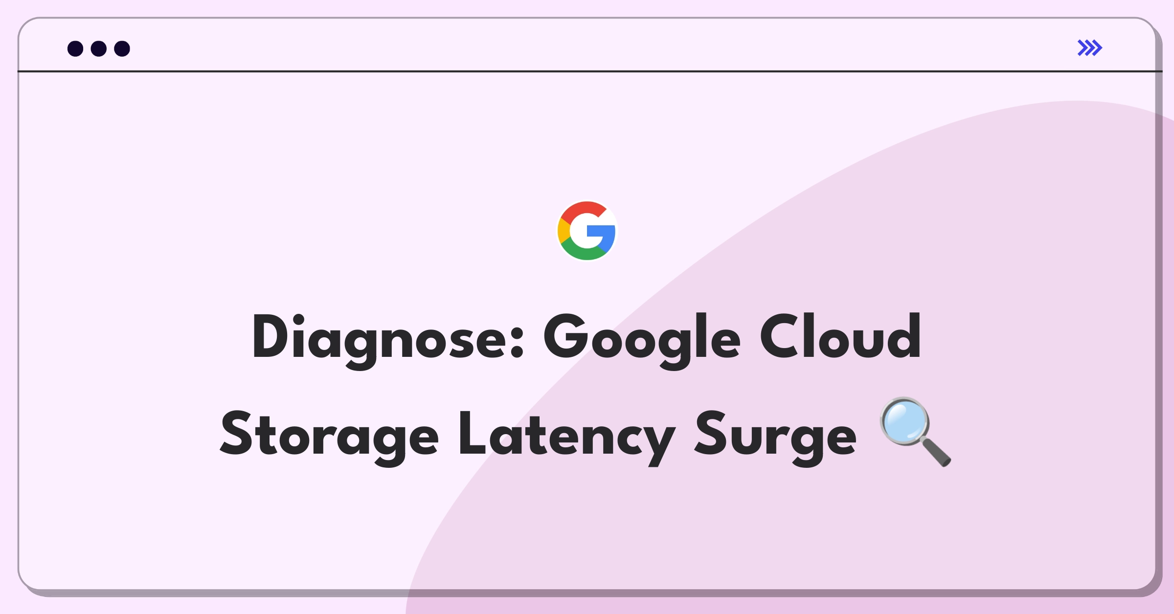 Product Management Root Cause Analysis Question: Investigating sudden latency increase in cloud storage services