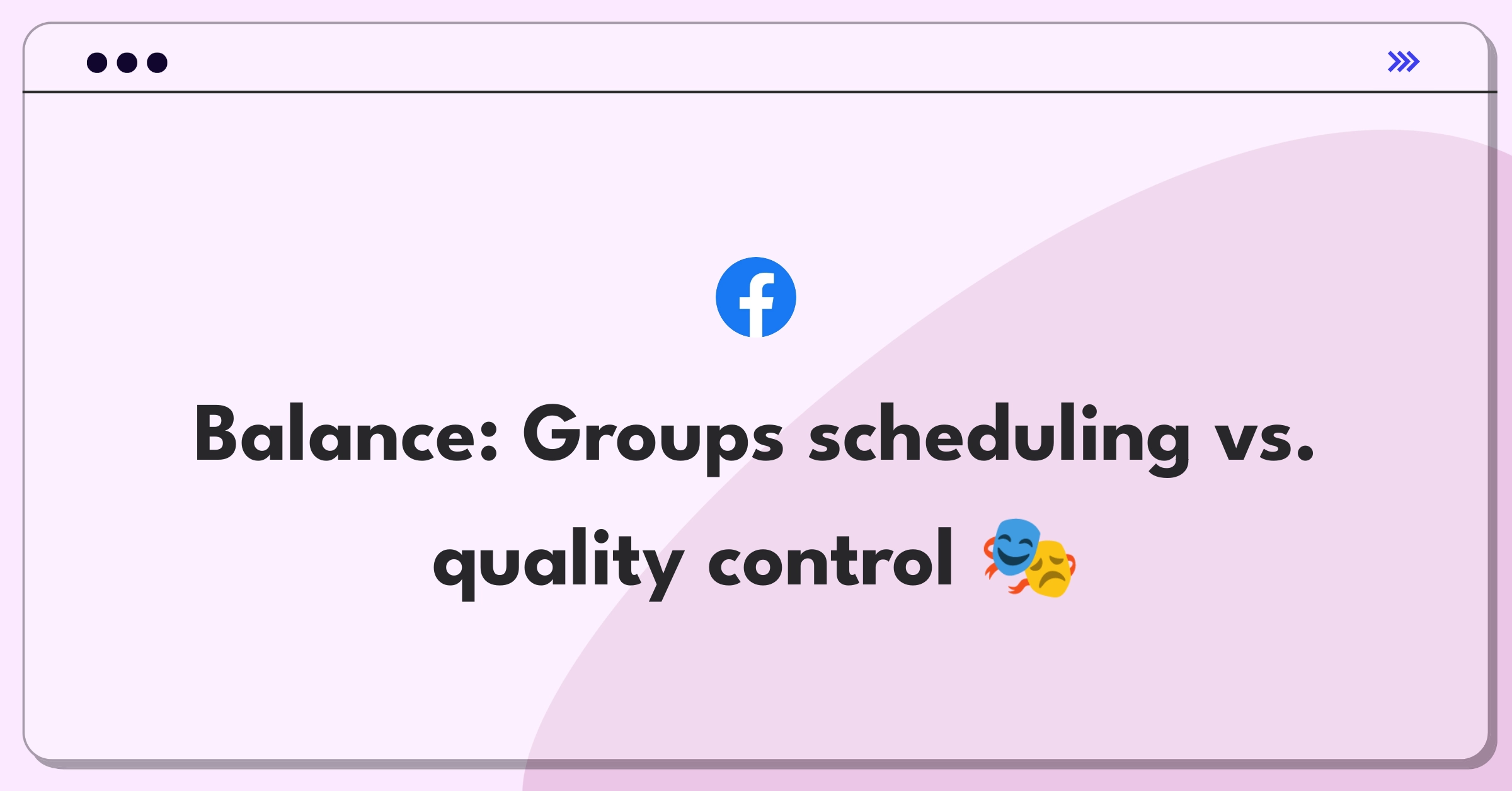 Product Management Trade-Off Question: Facebook Groups post scheduling feature expansion dilemma