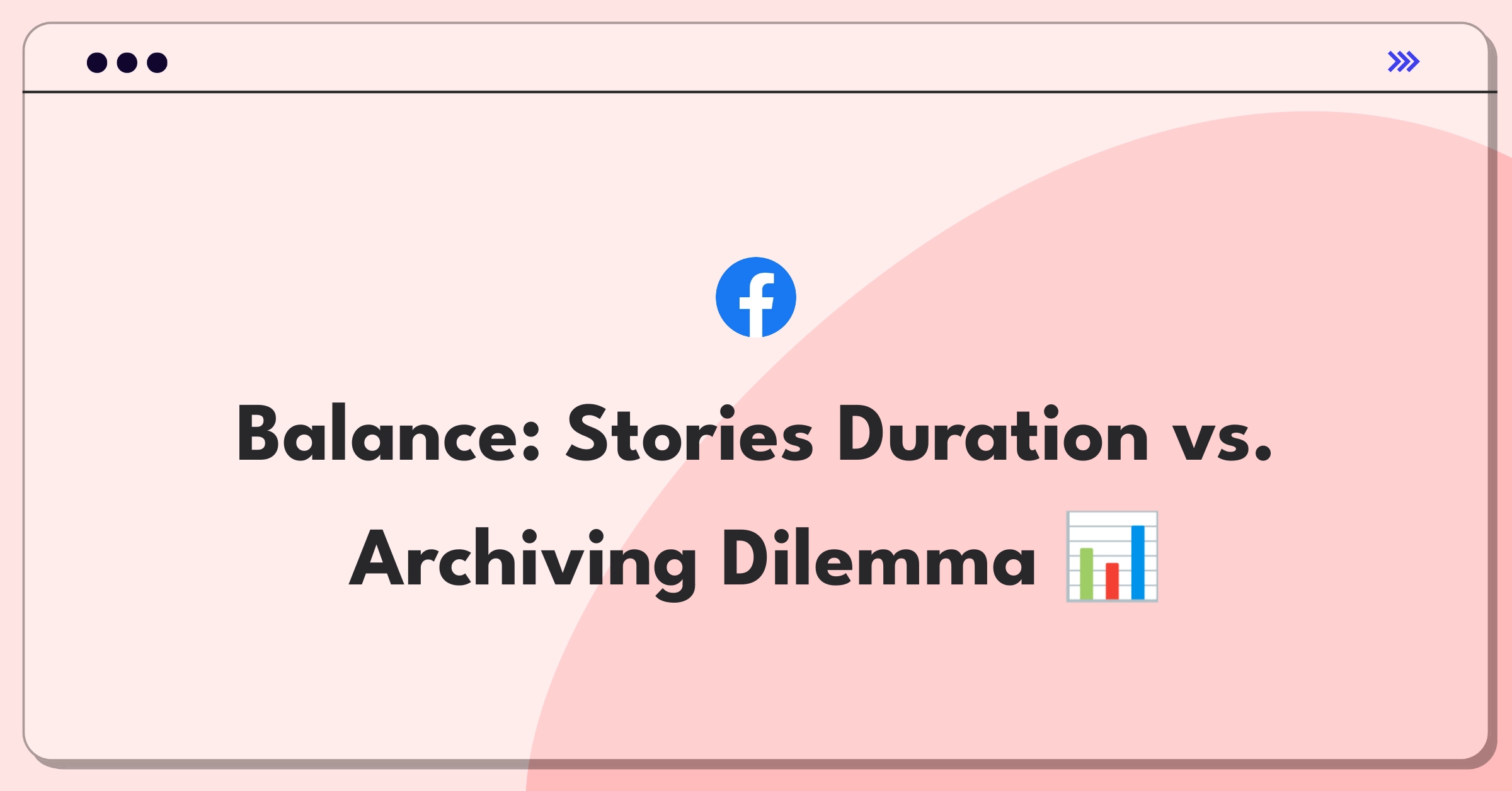 Product Management Trade-Off Question: Facebook Stories duration versus improved archiving capabilities