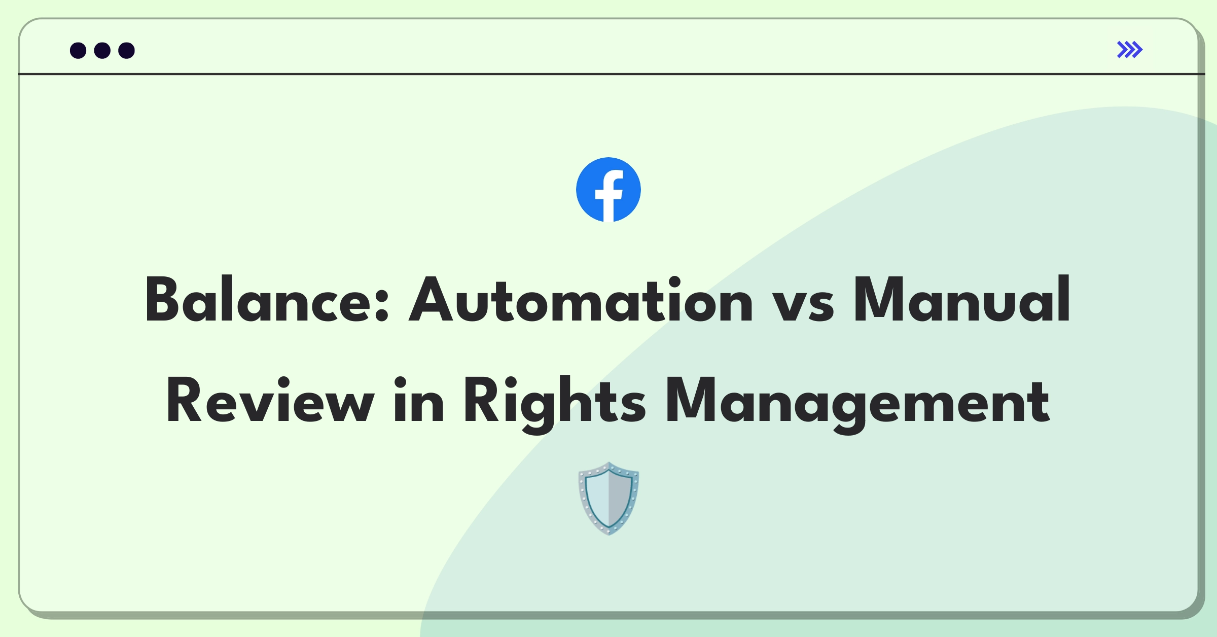 Product Management Trade-Off Question: Balancing automated actions and manual review tools for content rights management