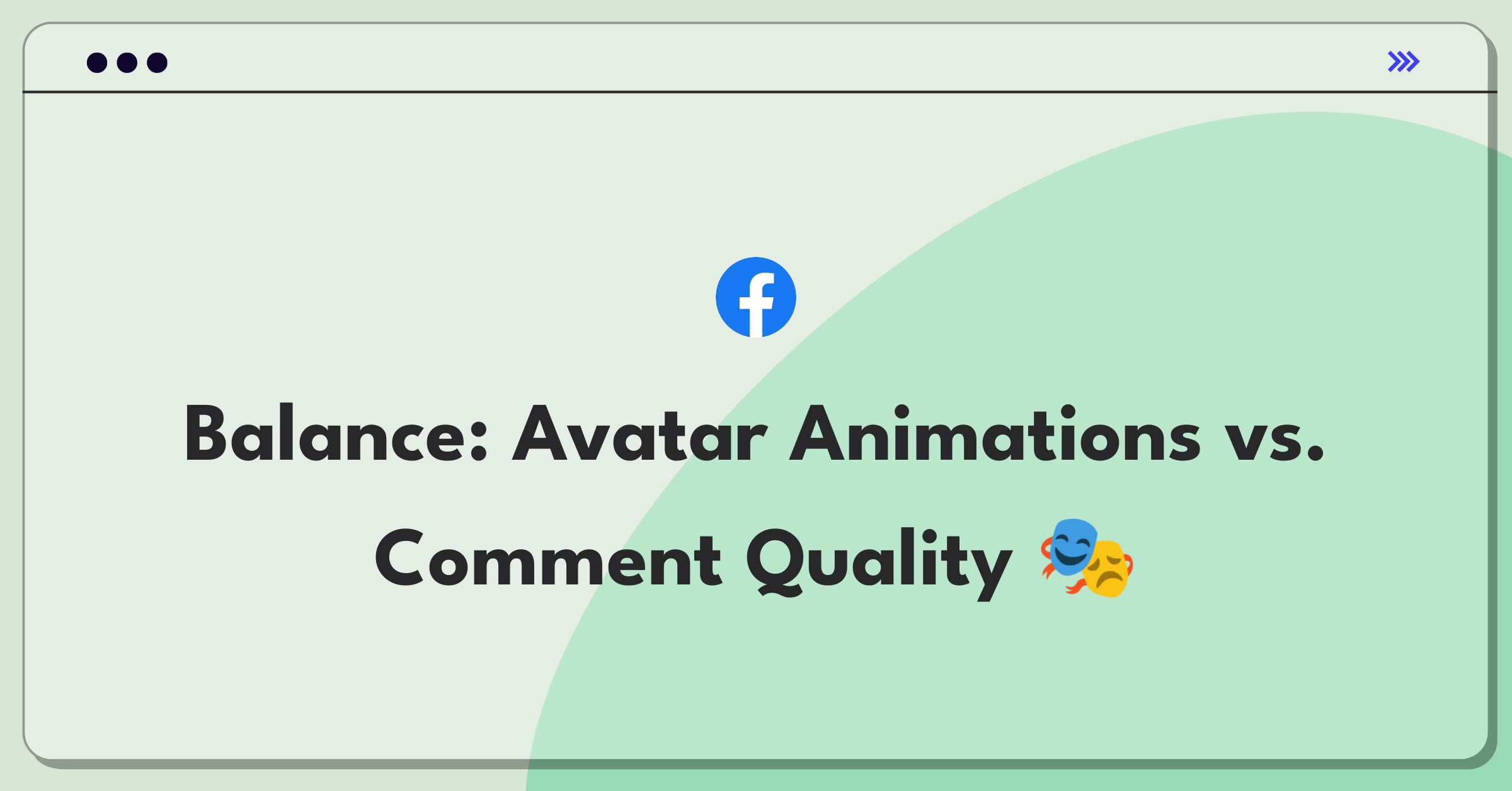 Product Management Trade-Off Question: Facebook Avatar animations in comments balancing act