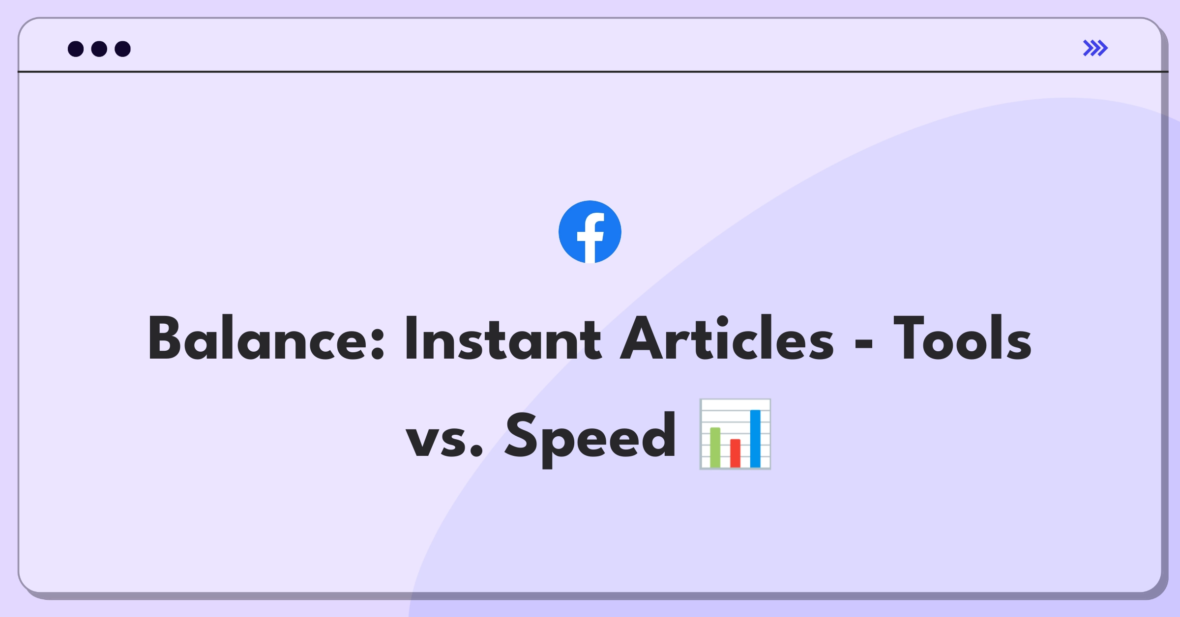 Product Management Trade-Off Question: Meta Instant Articles expansion strategy balancing publisher tools and integration speed