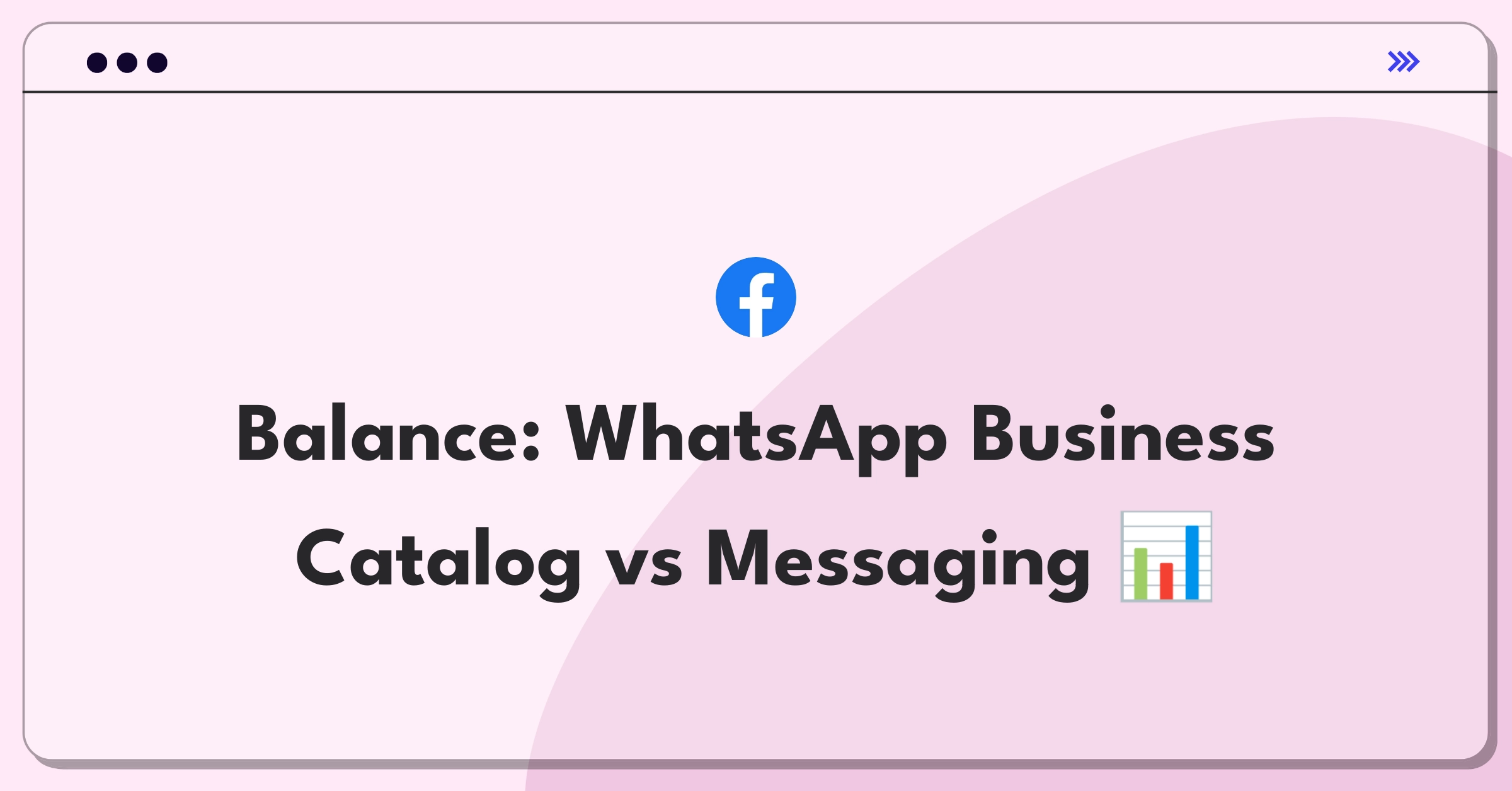 Product Management Trade-Off Question: WhatsApp Business feature prioritization between catalog and messaging capabilities