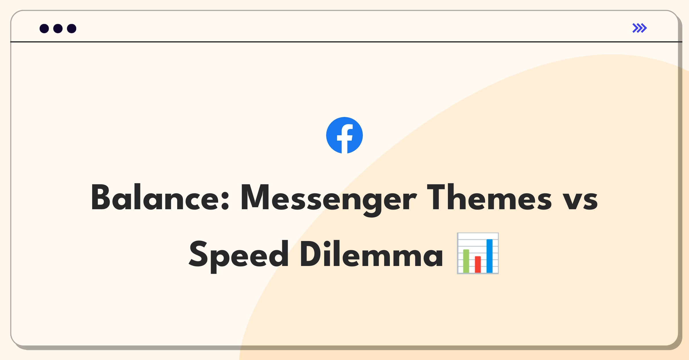 Product Management Trade-Off Question: Balancing Messenger themes and speed improvements for Meta