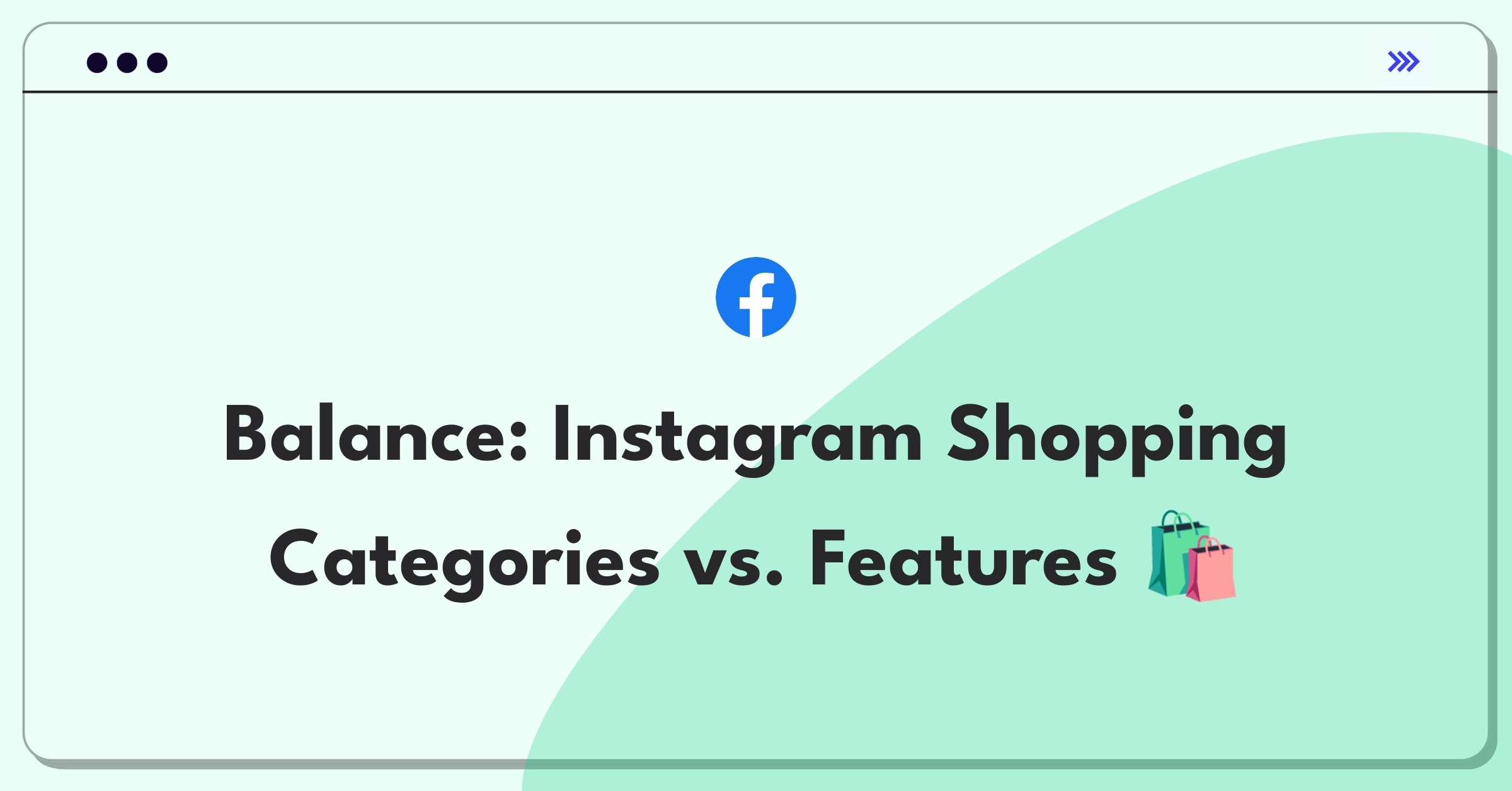 Product Management Trade-Off Question: Instagram Shopping expansion strategy diagram