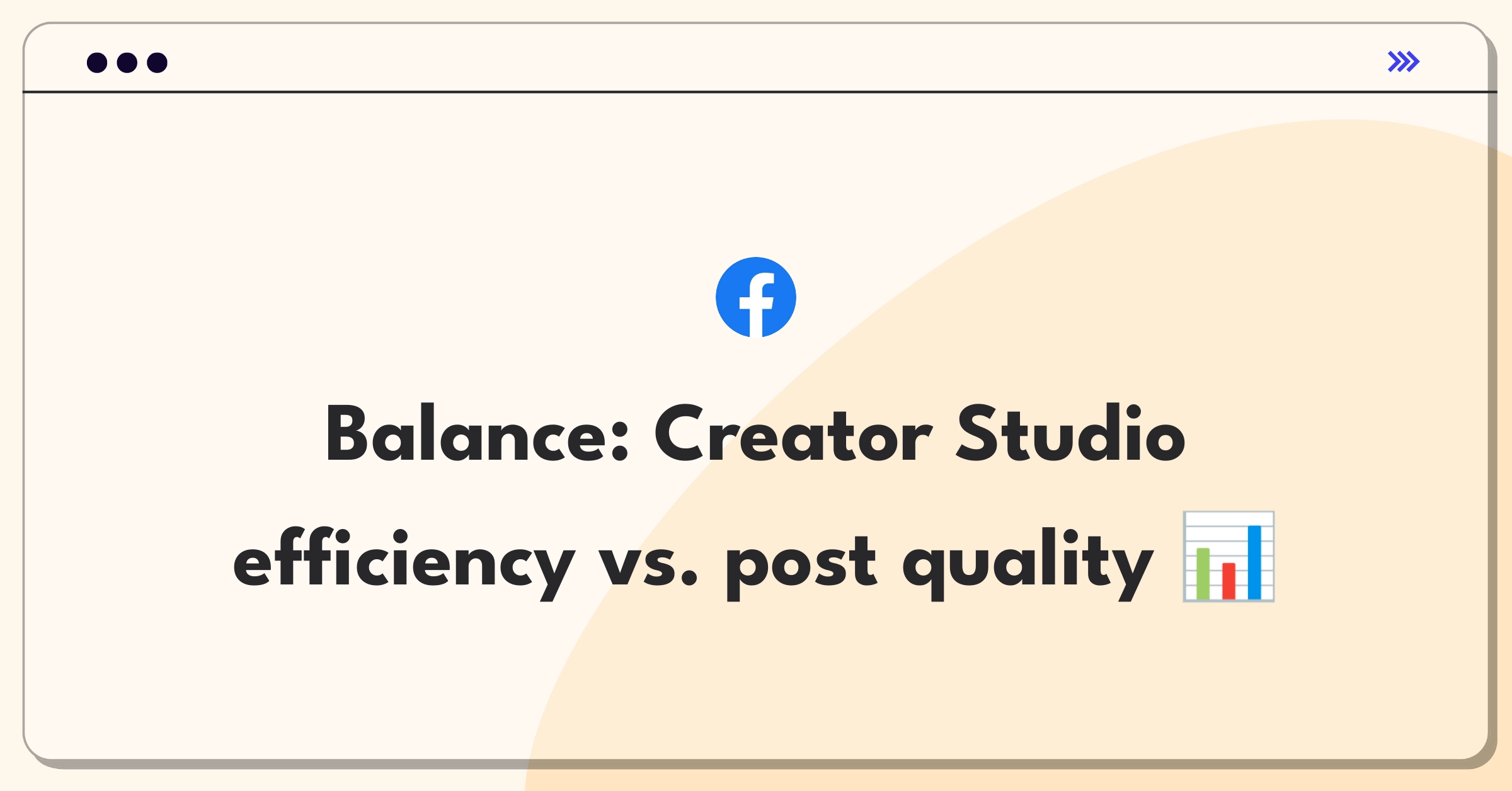 Product Management Trade-Off Question: Instagram Creator Studio feature prioritization dilemma illustrated