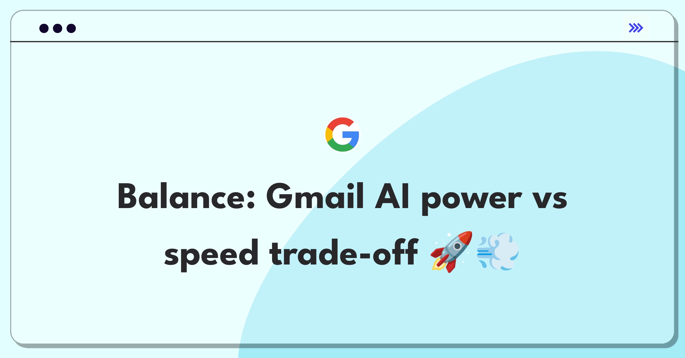 Product Management Trade-off Question: Gmail AI features versus performance optimization dilemma