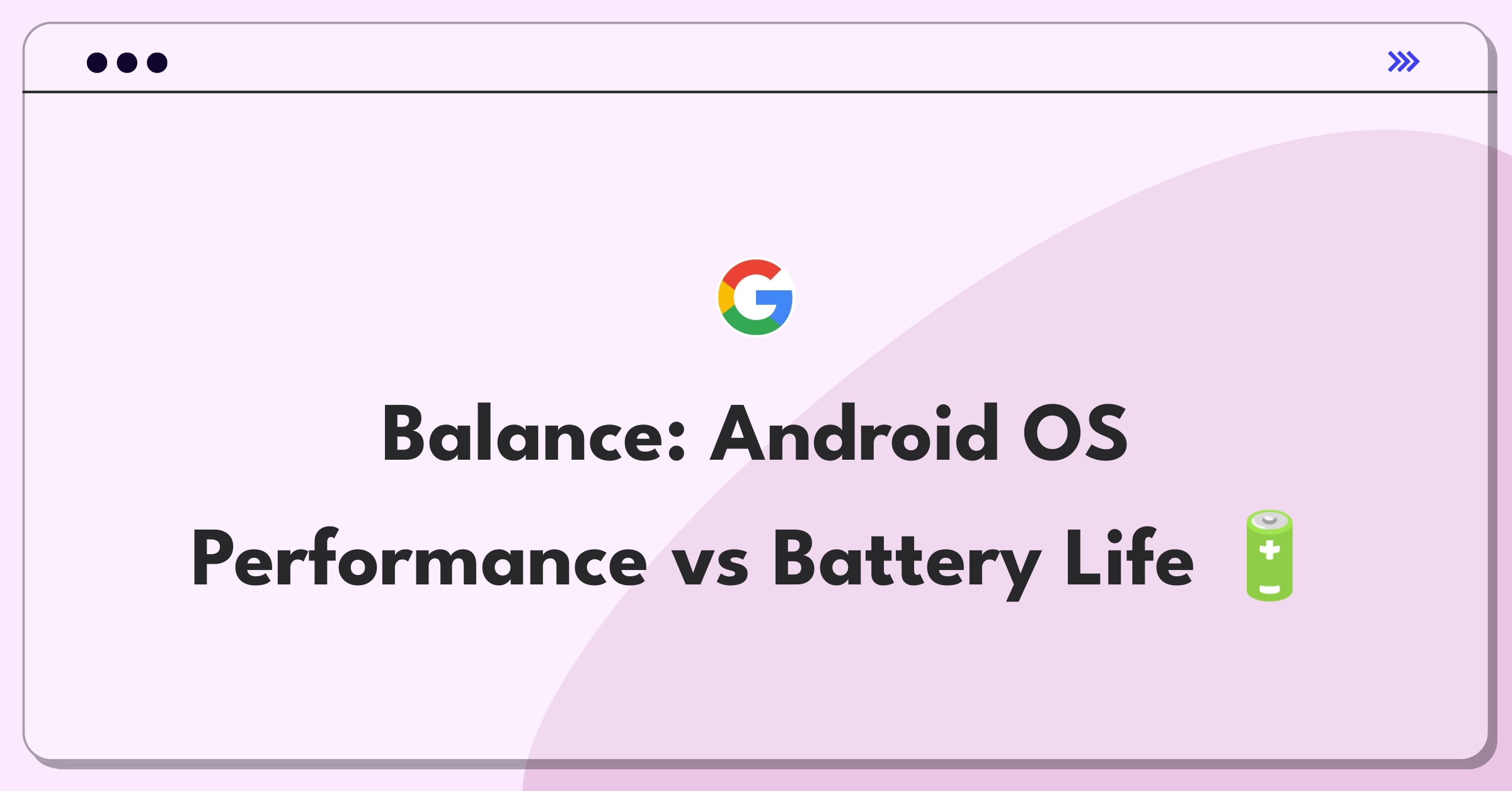 Product Management Strategy Question: Android OS background processes vs battery life tradeoff analysis