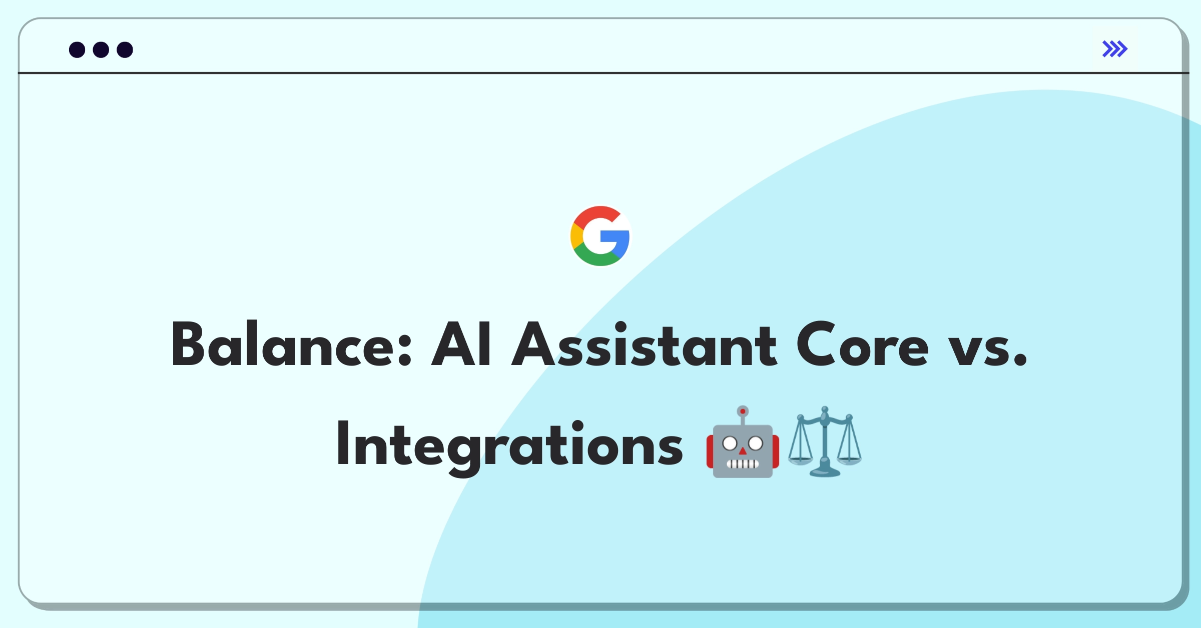 Product Management Tradeoff Question: AI Assistant balancing core features and third-party integrations