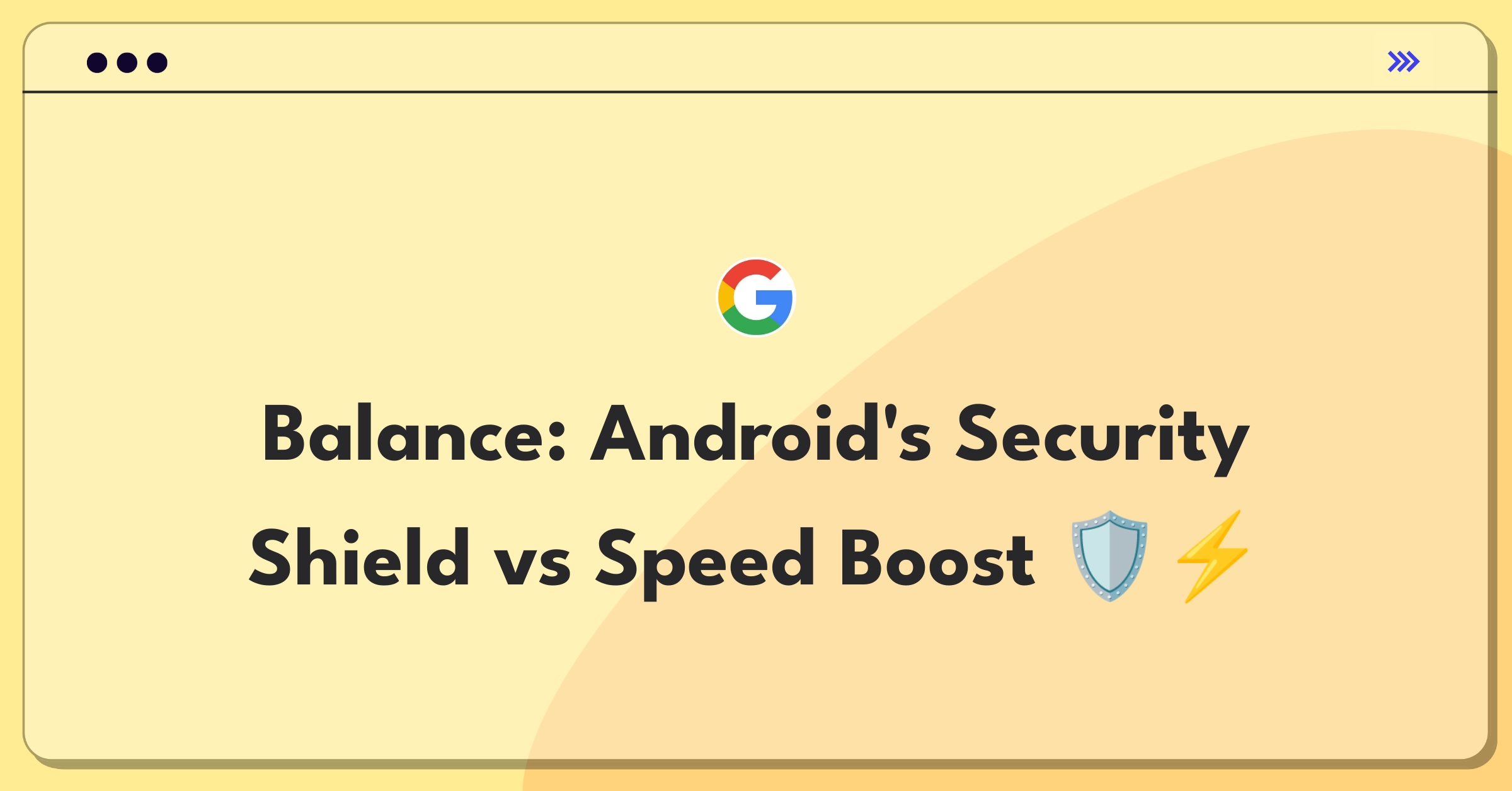 Product Management Trade-off Question: Android security features versus device performance decision matrix