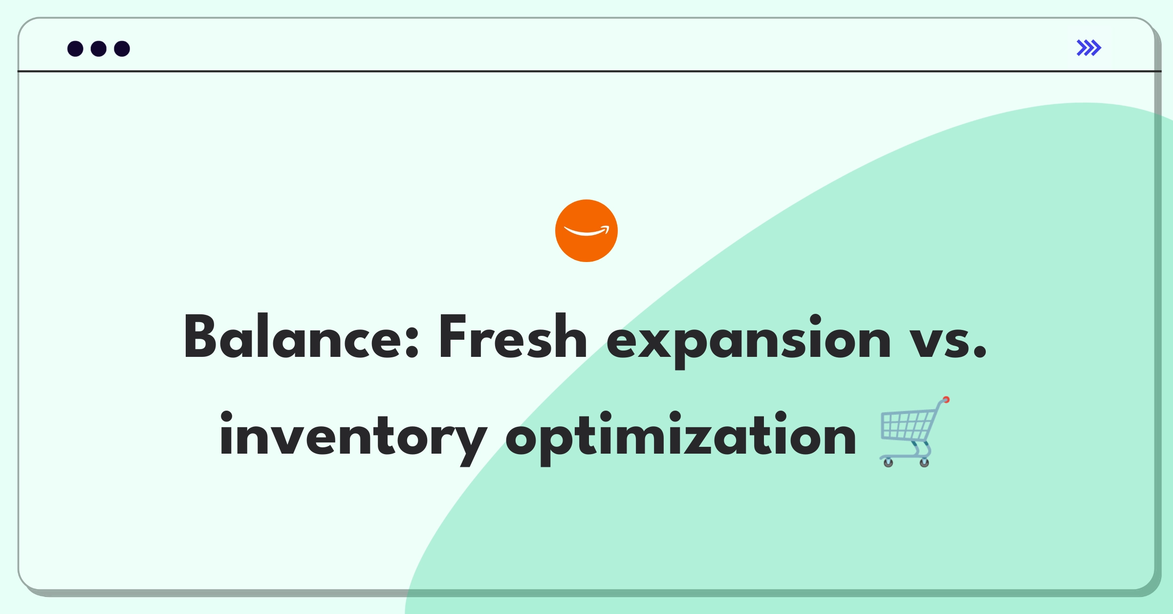 Product Management Trade-Off Question: Amazon Fresh product selection expansion versus inventory optimization decision