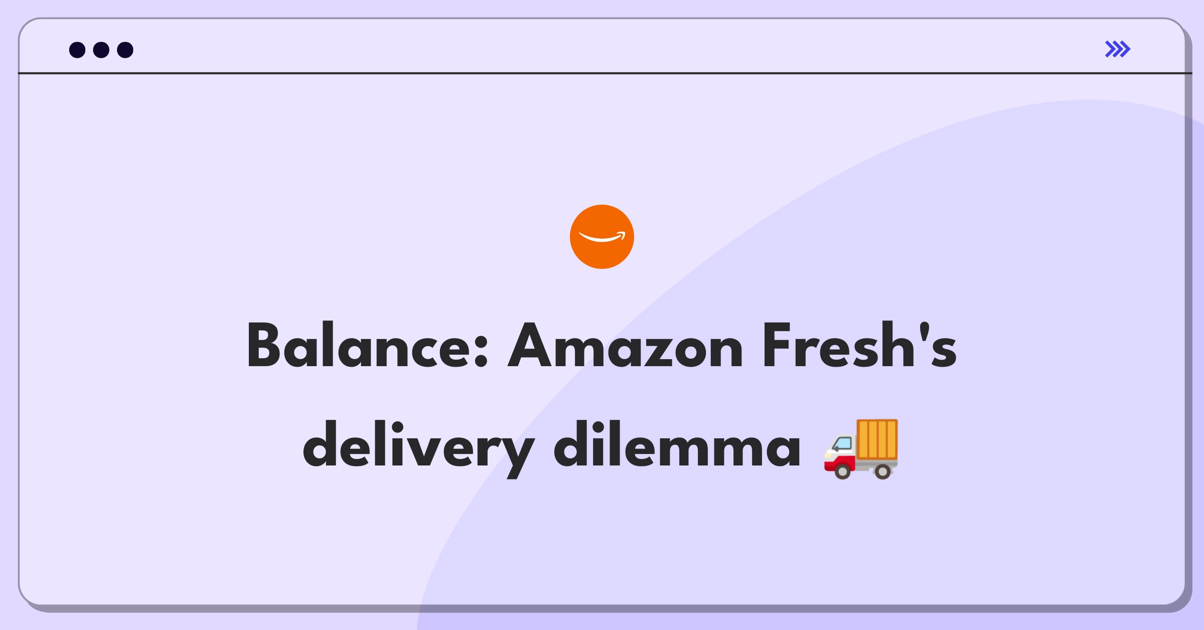 Product Management Trade-Off Question: Amazon Fresh delivery slots optimization strategy