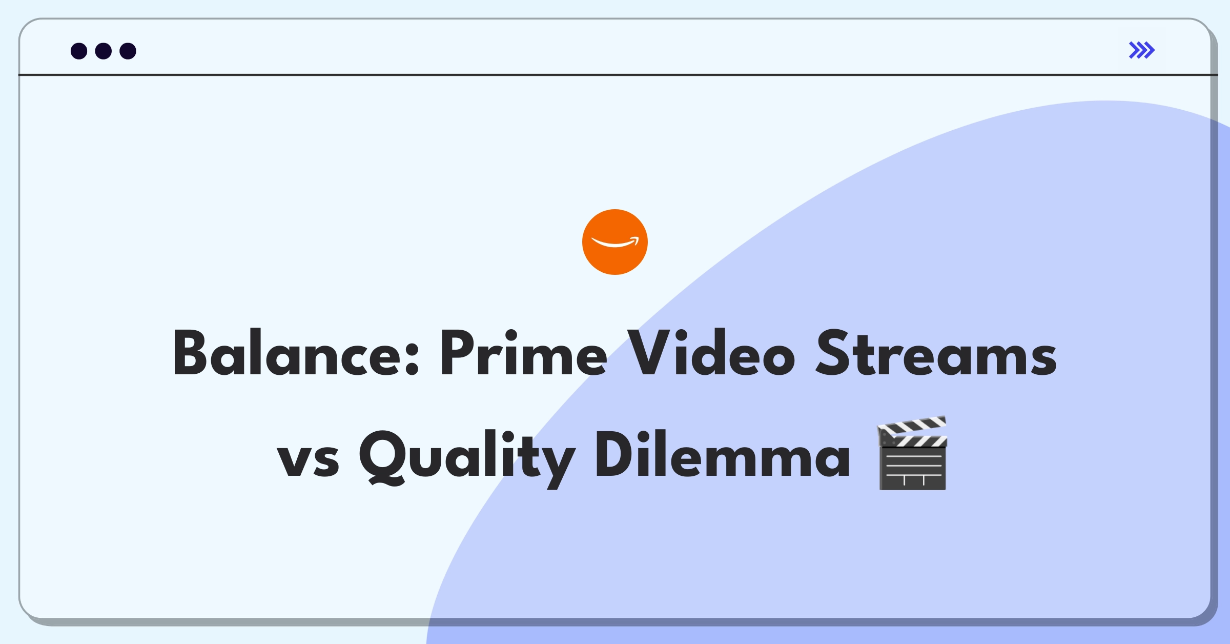 Product Management Tradeoff Question: Amazon Prime Video concurrent streams versus streaming quality decision