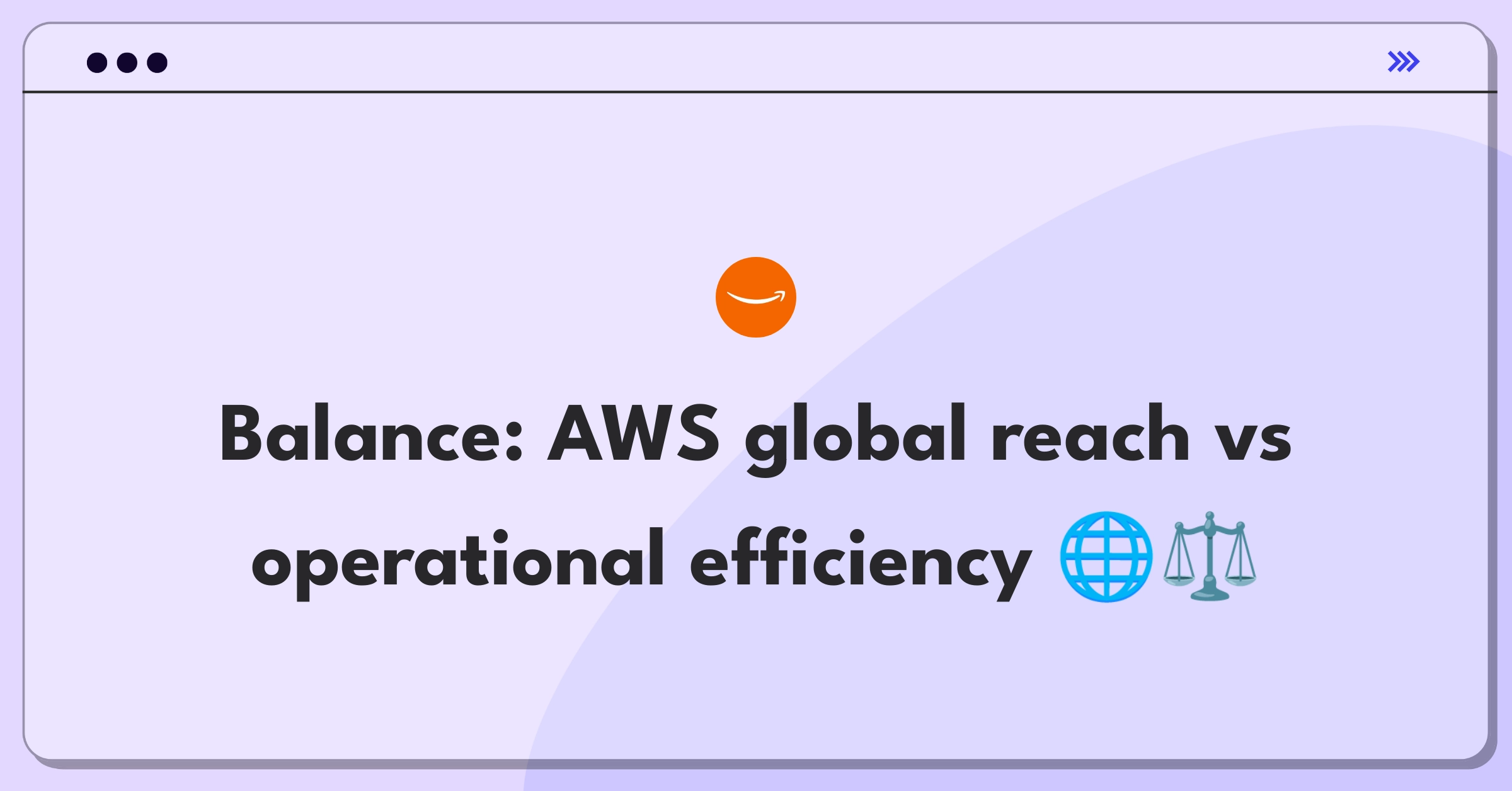 Product Management Trade-off Question: AWS infrastructure expansion versus optimization strategy