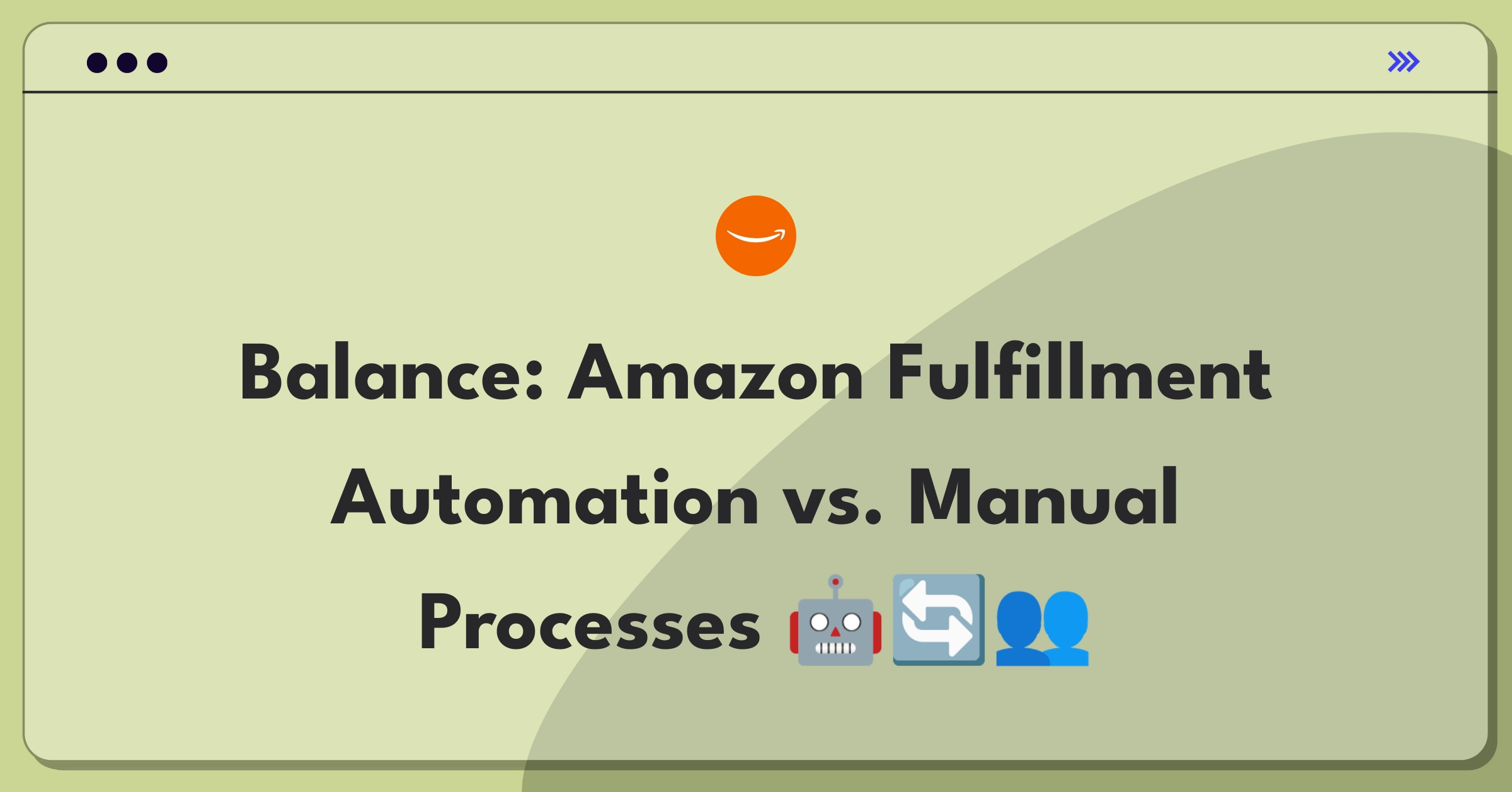 Product Management Trade-off Question: Evaluating automation versus manual processes in Amazon's fulfillment centers