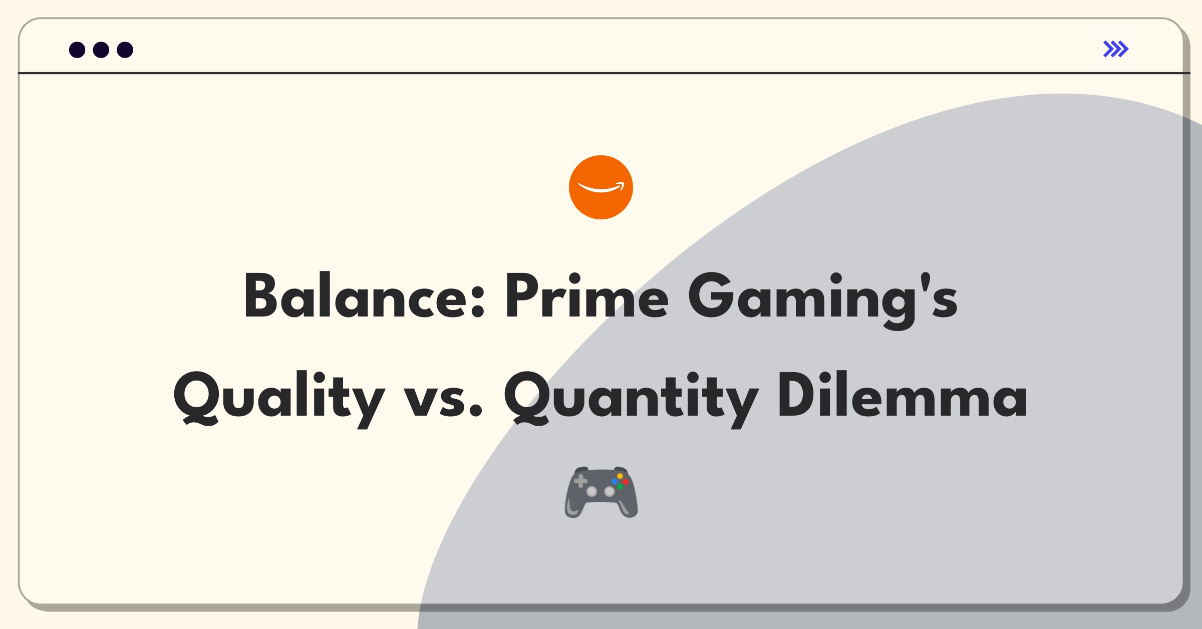 Product Management Trade-off Question: Optimizing Amazon Prime Gaming's free game offerings