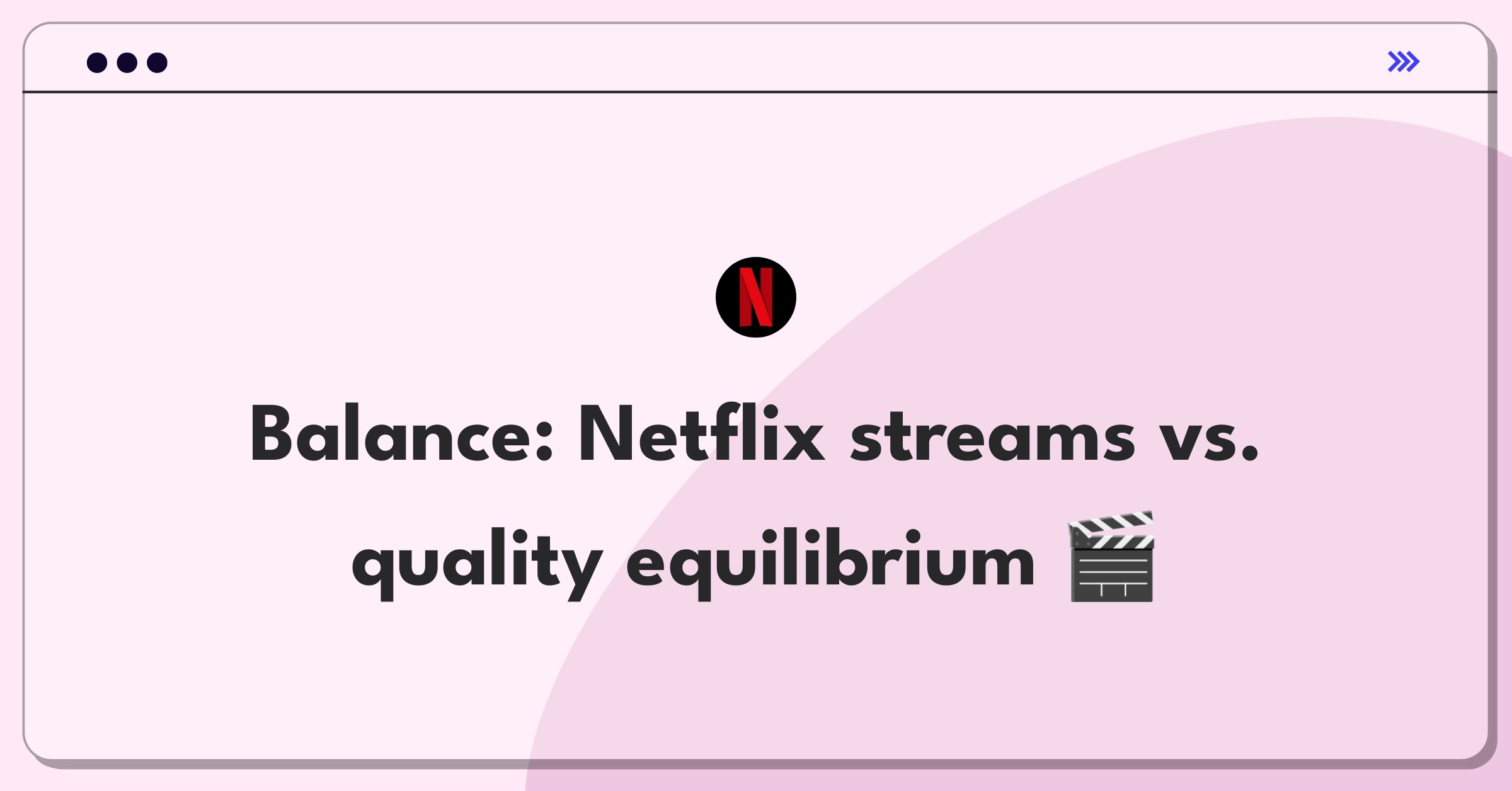 Product Management Trade-Off Question: Netflix concurrent streams versus streaming quality decision matrix