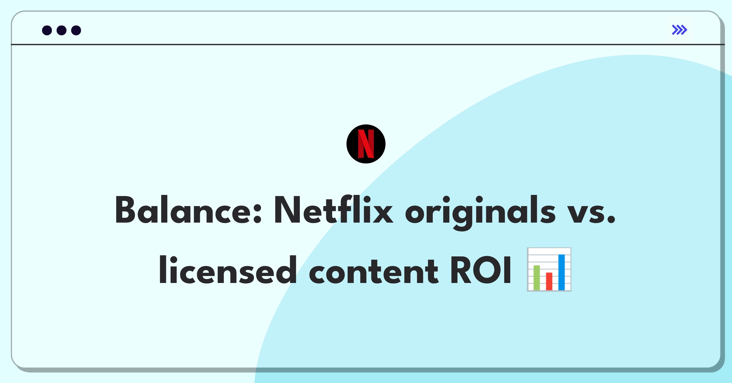 Product Management Trade-off Question: Netflix content budget allocation between original and licensed shows