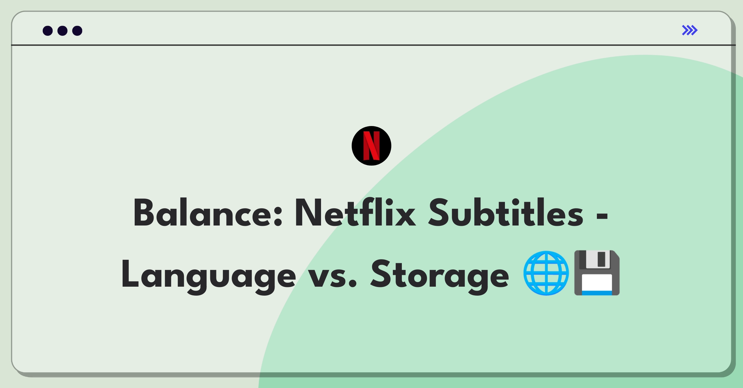 Product Management Trade-off Question: Netflix subtitle language expansion versus storage optimization decision